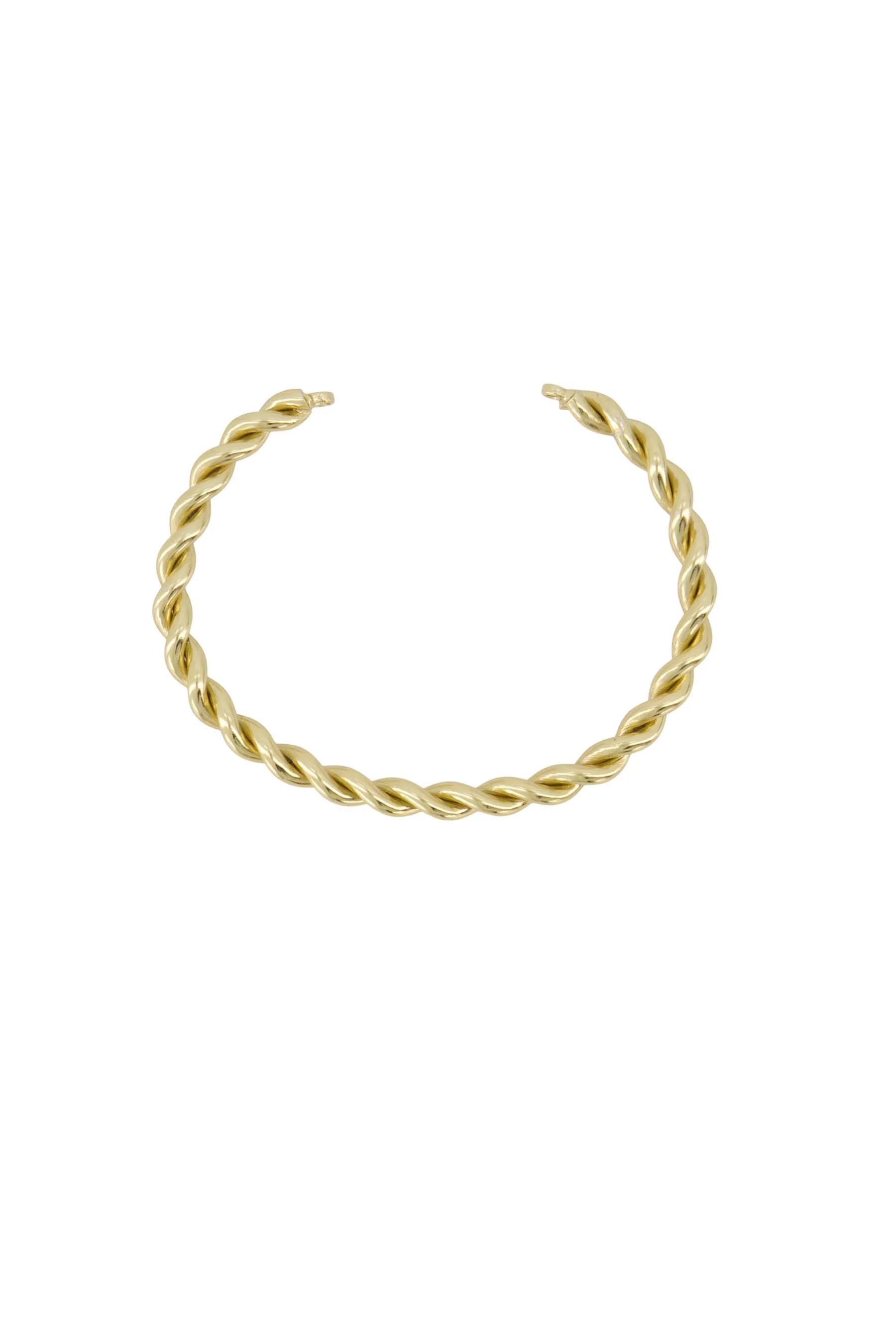 armband bangle met een twist | gold