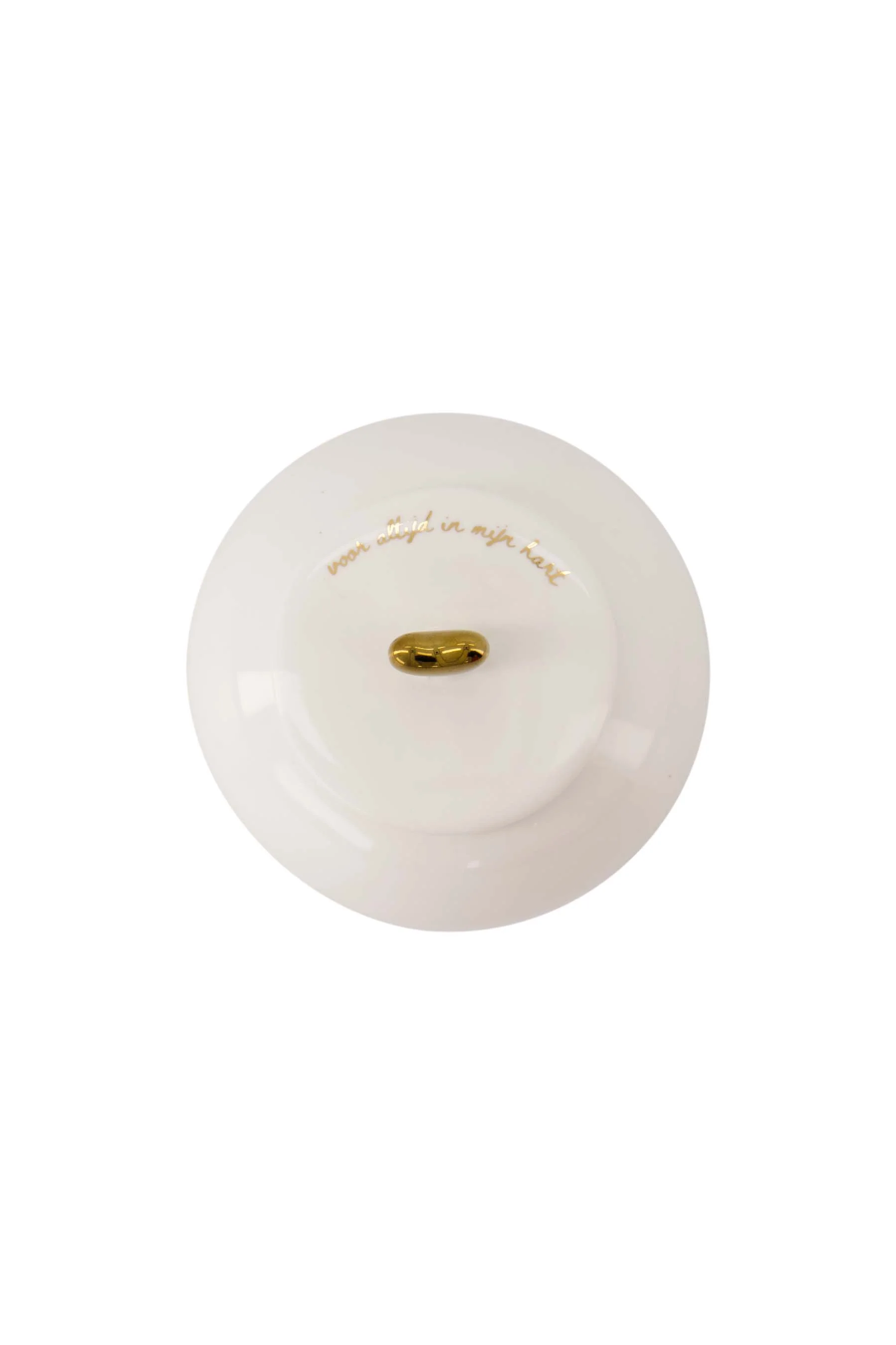 bewaarpot keramiek voor altijd in mijn hart | white / gold - Image 3