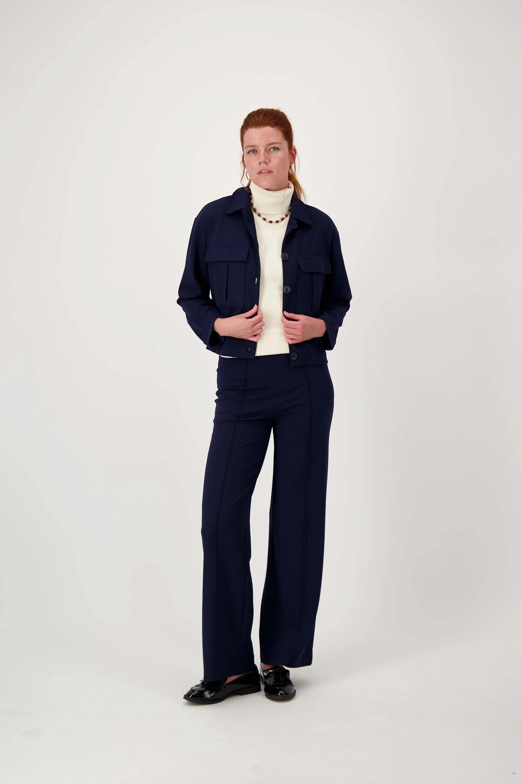 broek met naad | navy - Image 3
