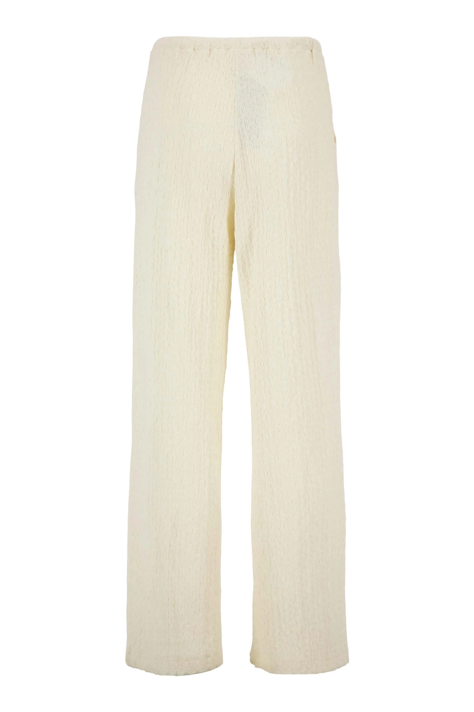 broek van crinkle stof | off white - Image 5