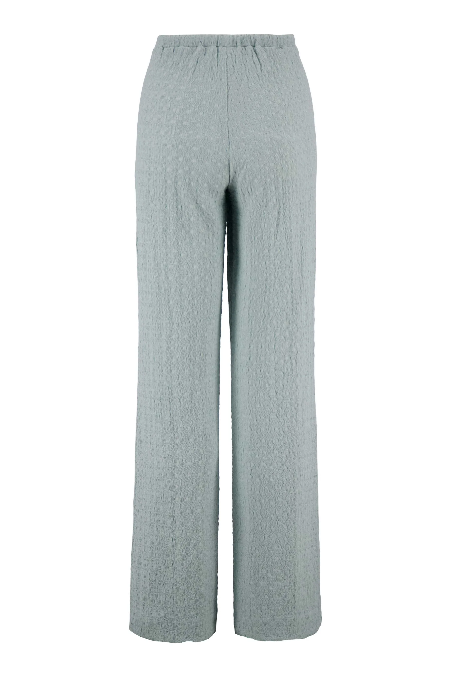 broek van crinkle stof | vergrijsd blauw - Image 4
