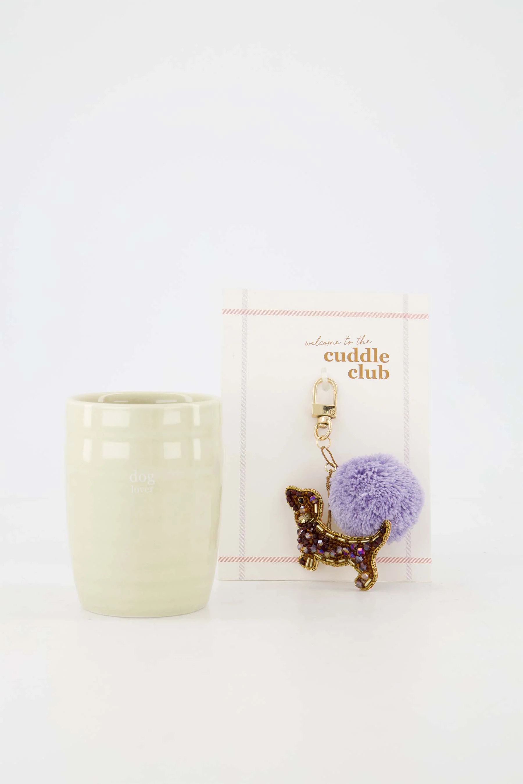 Set - koffiemok en tashanger dog lover