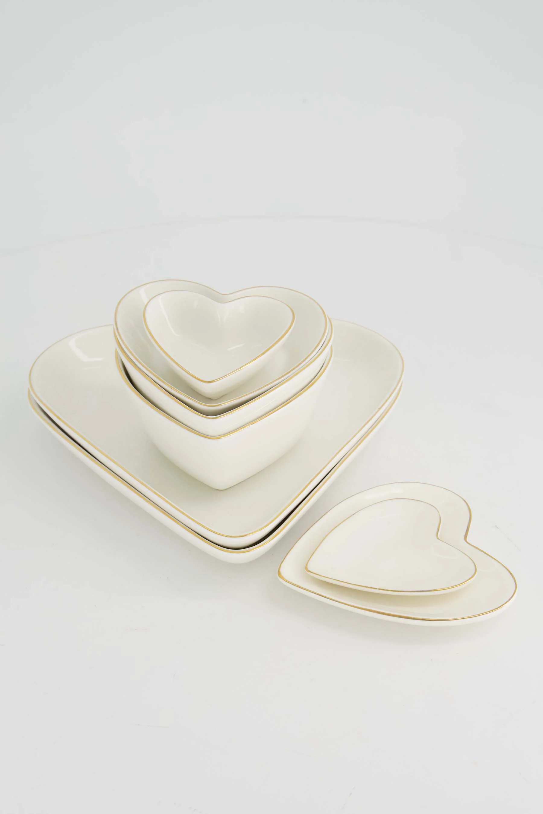dipschaaltje hartvorm | white / gold - Image 4