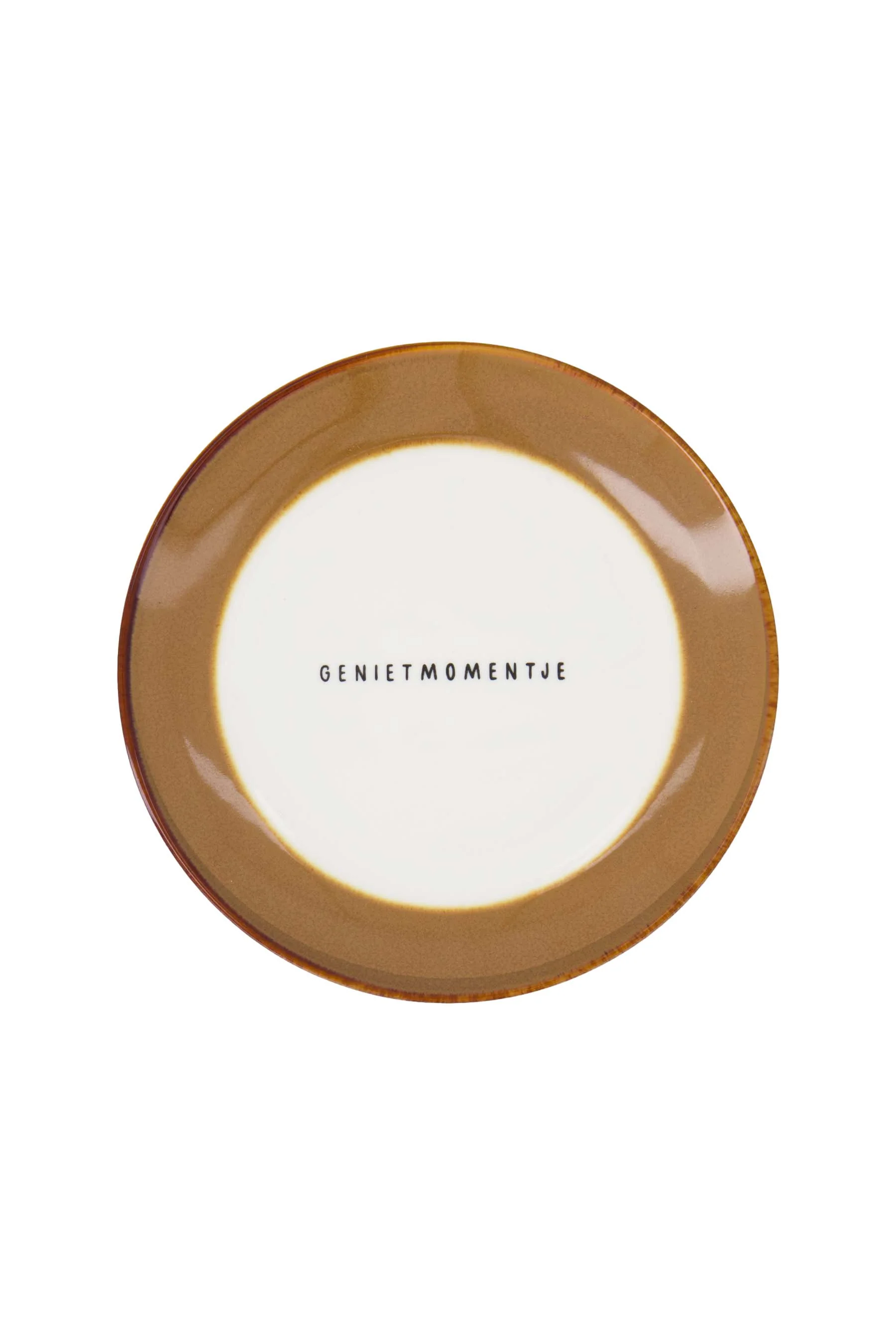 gebaksbordje genietmomentje | white / brown