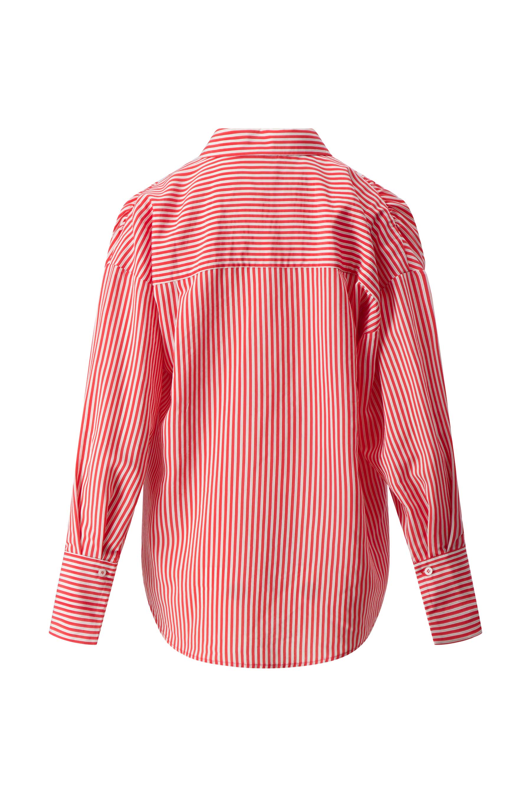 gestreepte blouse | red / white - Image 6