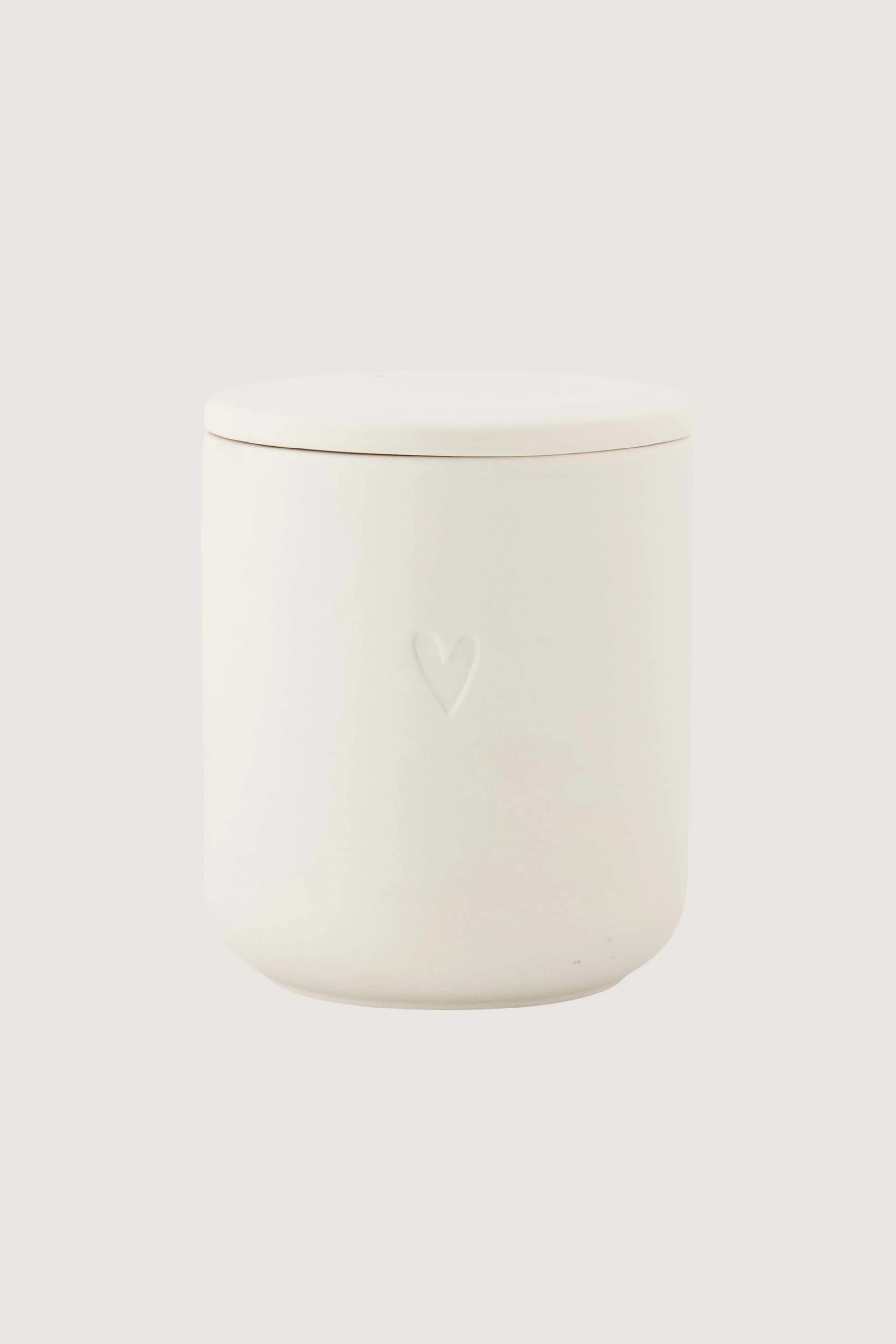 geurkaars keramiek hartje | off white
