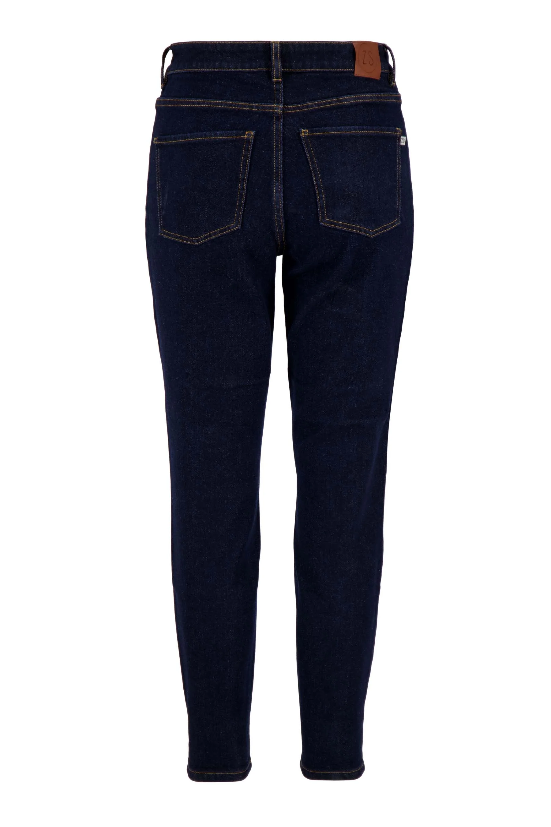 high waist jeans | donkerblauw - Image 3