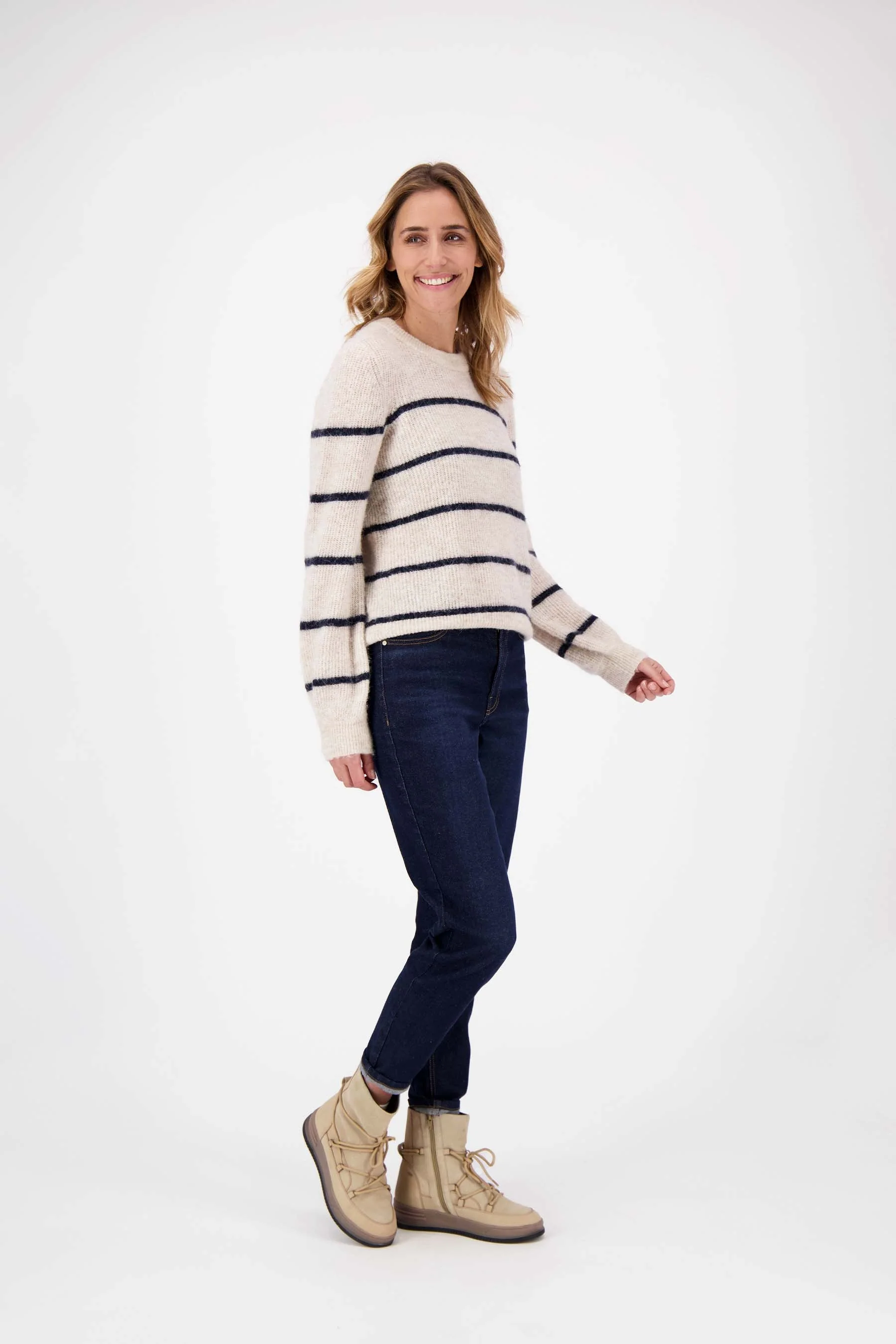 high waist jeans | donkerblauw - Image 4