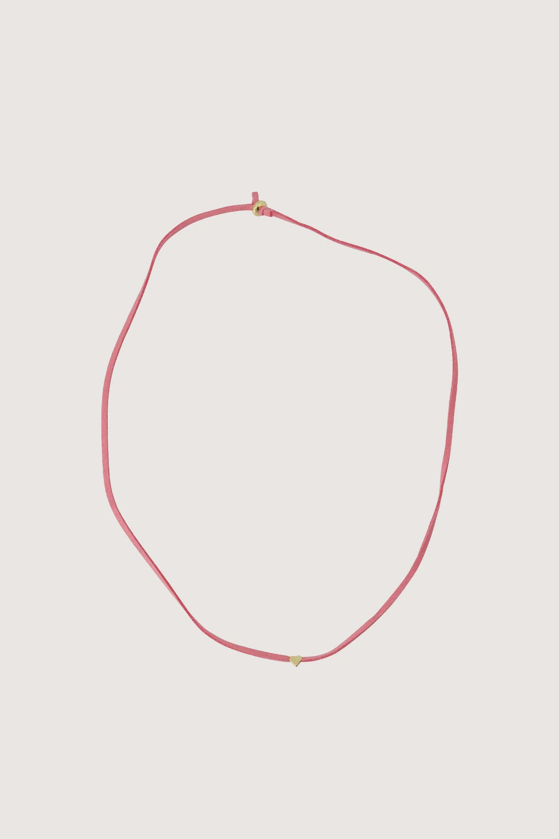 immitatie suede armband met hart | light pink - Image 3