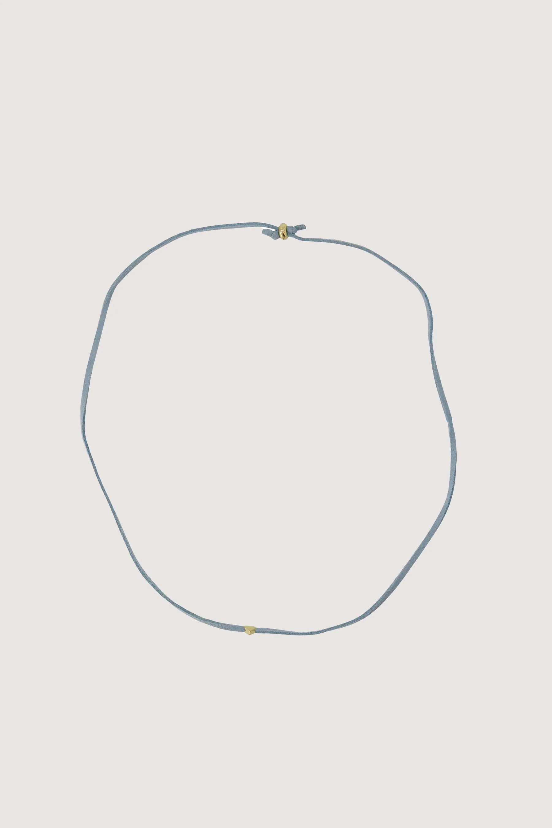 immitatie suede armband met hart | silver blue - Image 3