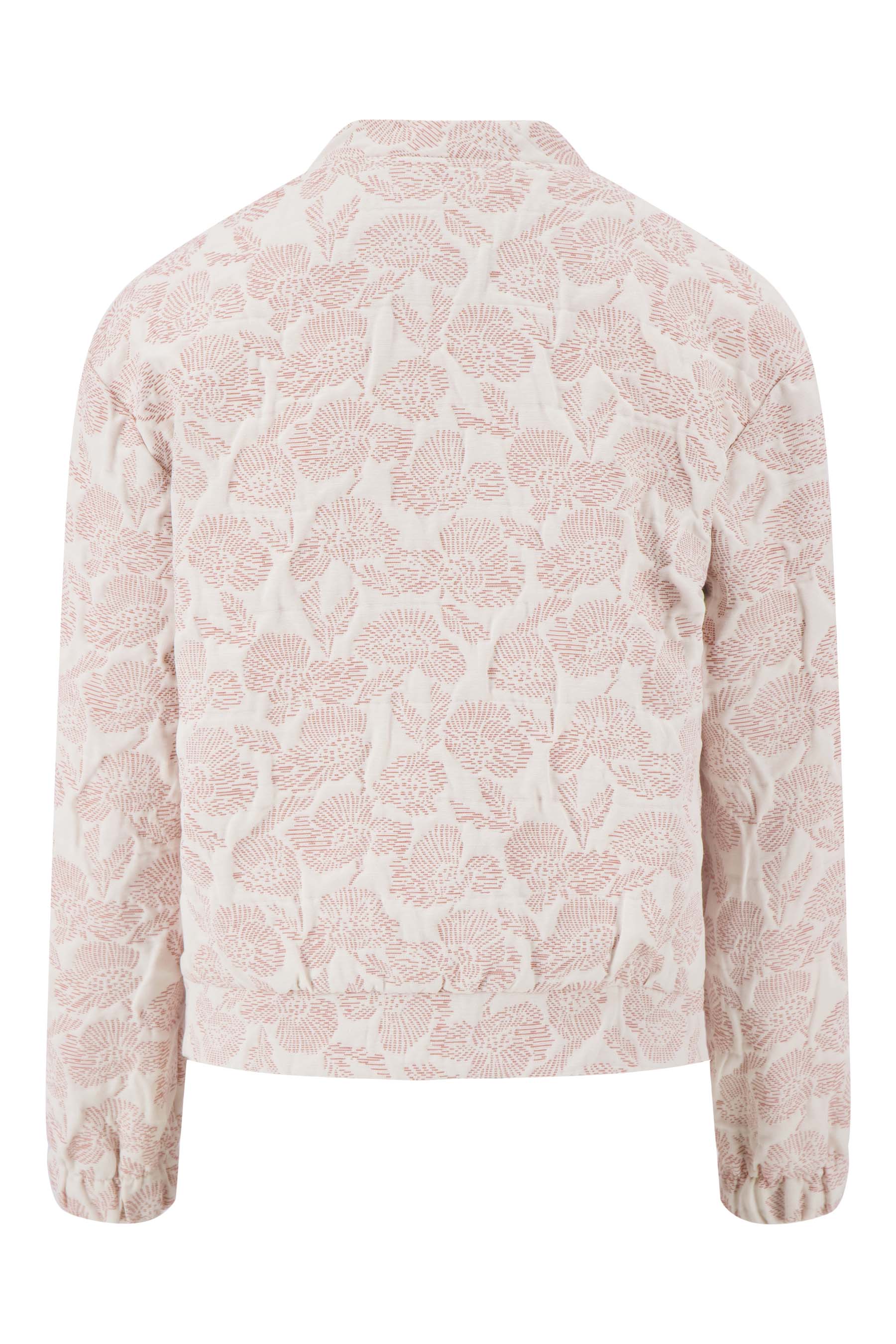 jacquard bomber | ash red / off white - Image 8