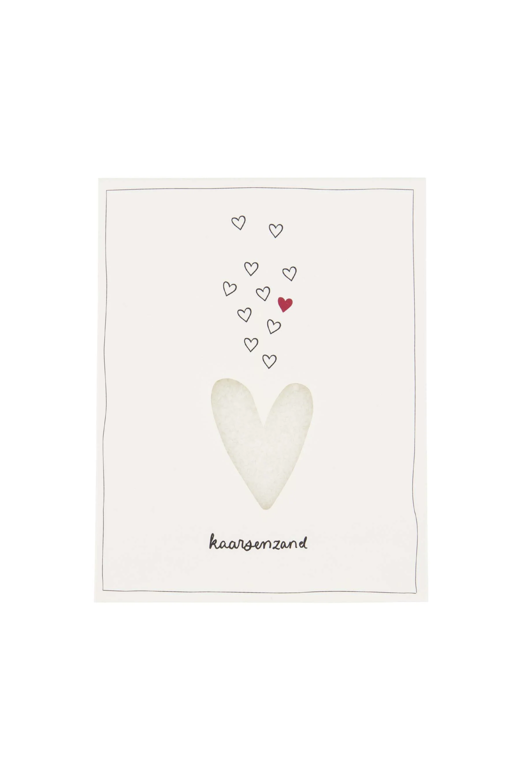 kaarsenzand in doosje wit | white