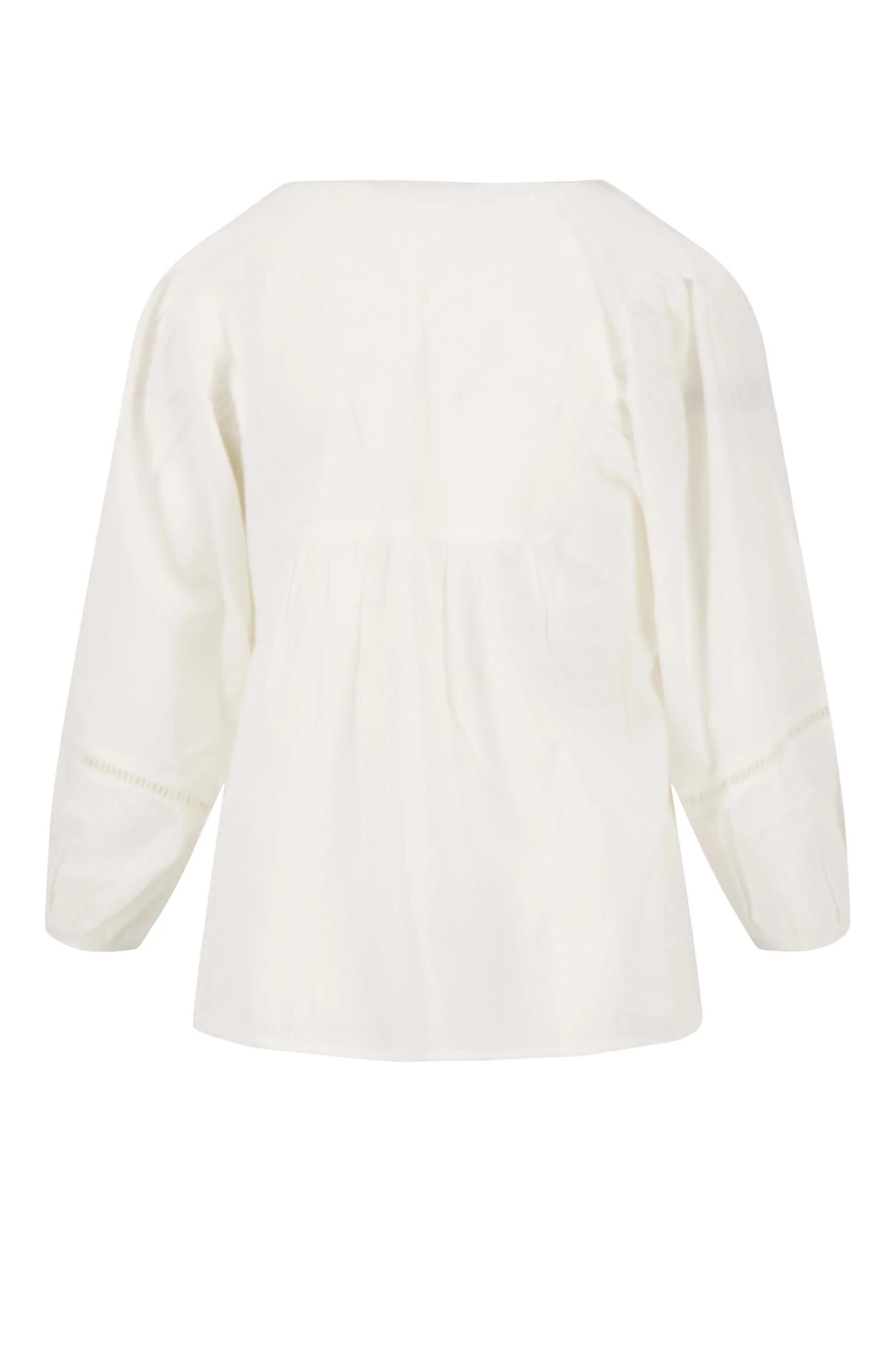 katoenen voile blouse | off white - Image 4