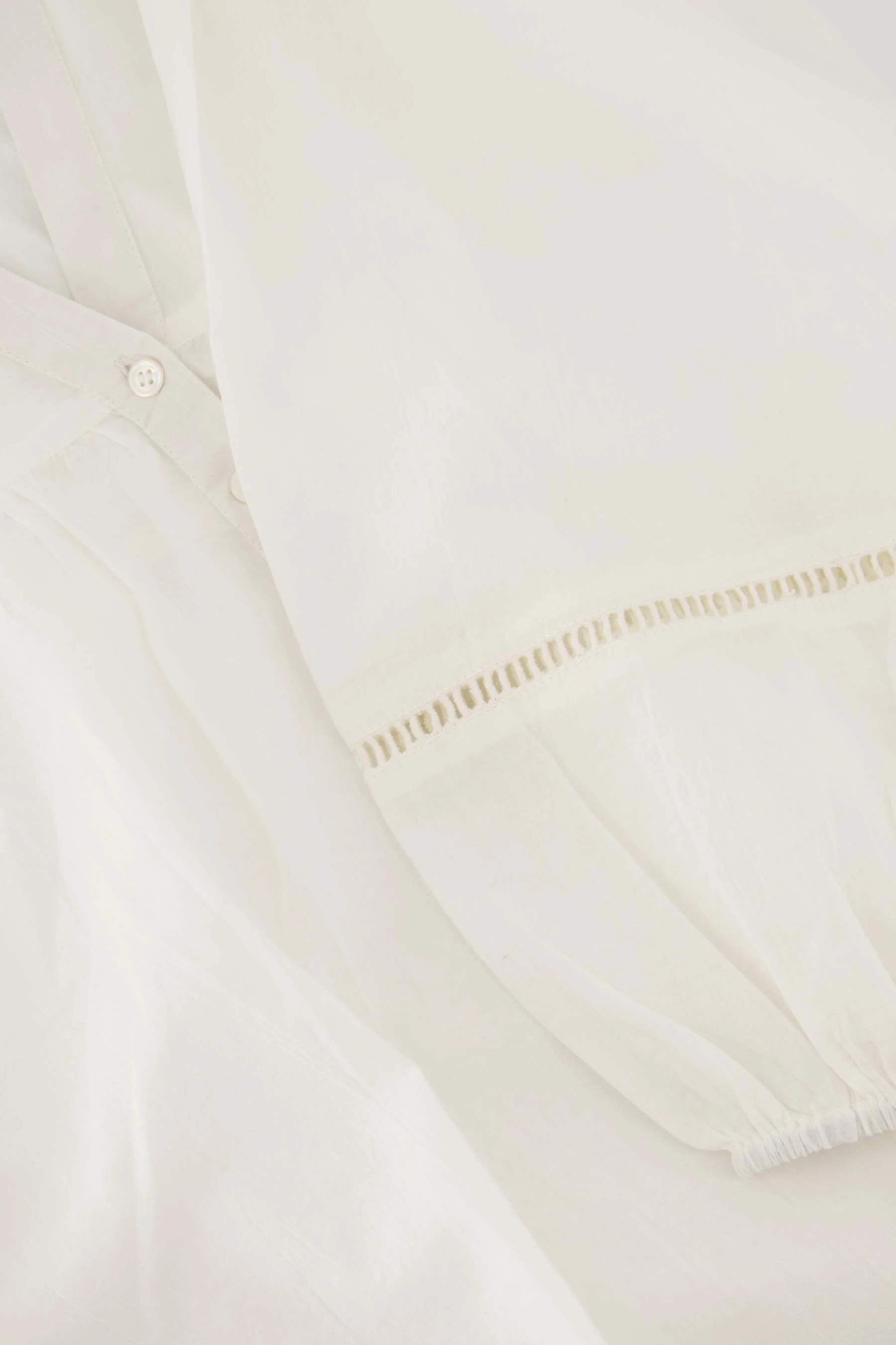 katoenen voile blouse | off white - Image 5