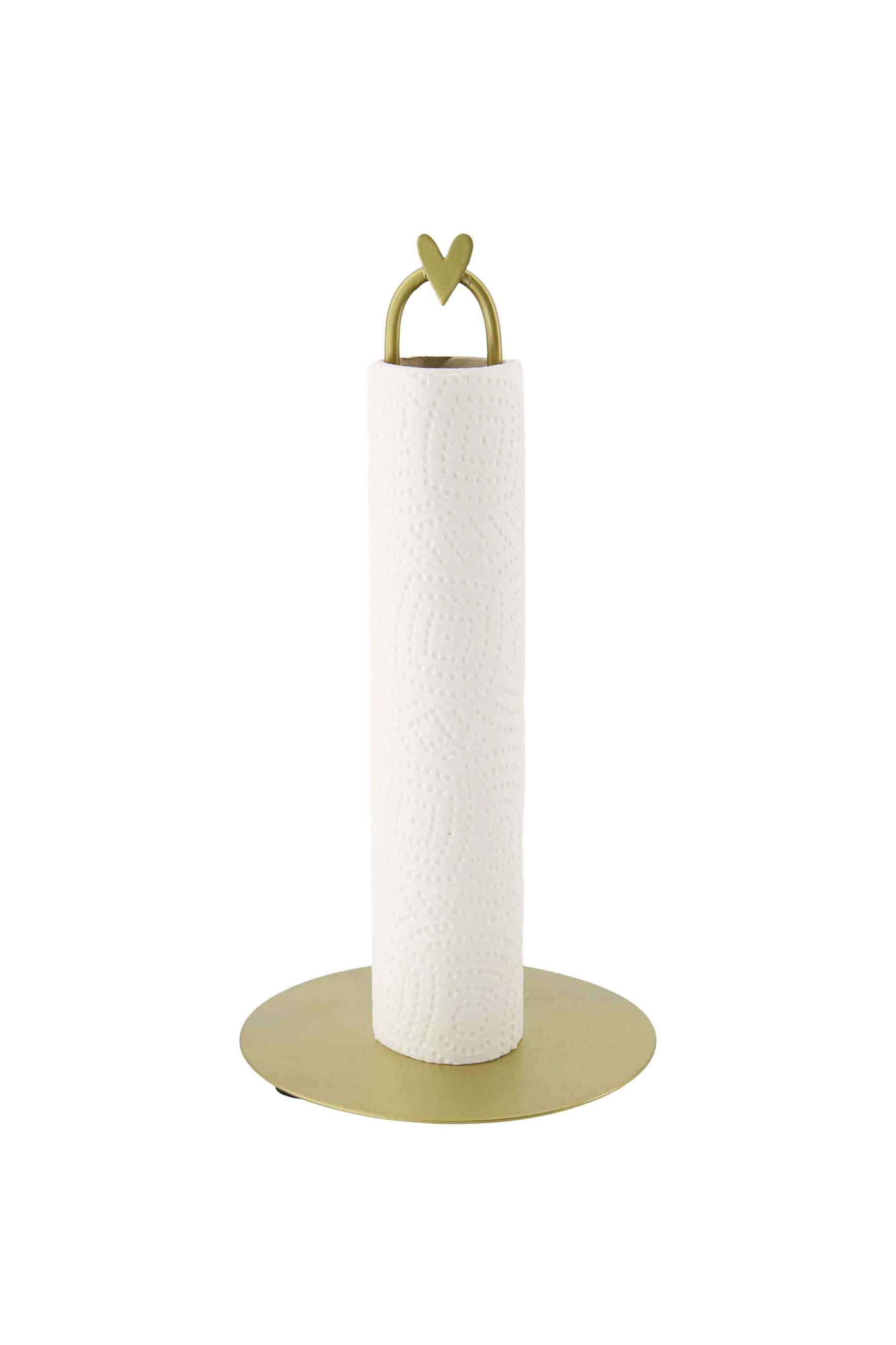 paper towel holder heart gold | gold - Image 2