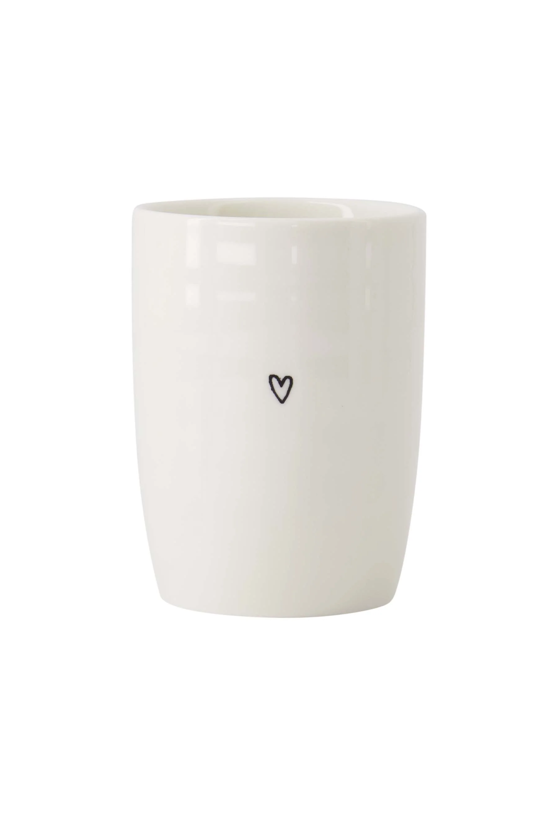 koffiemok hartje | white / black