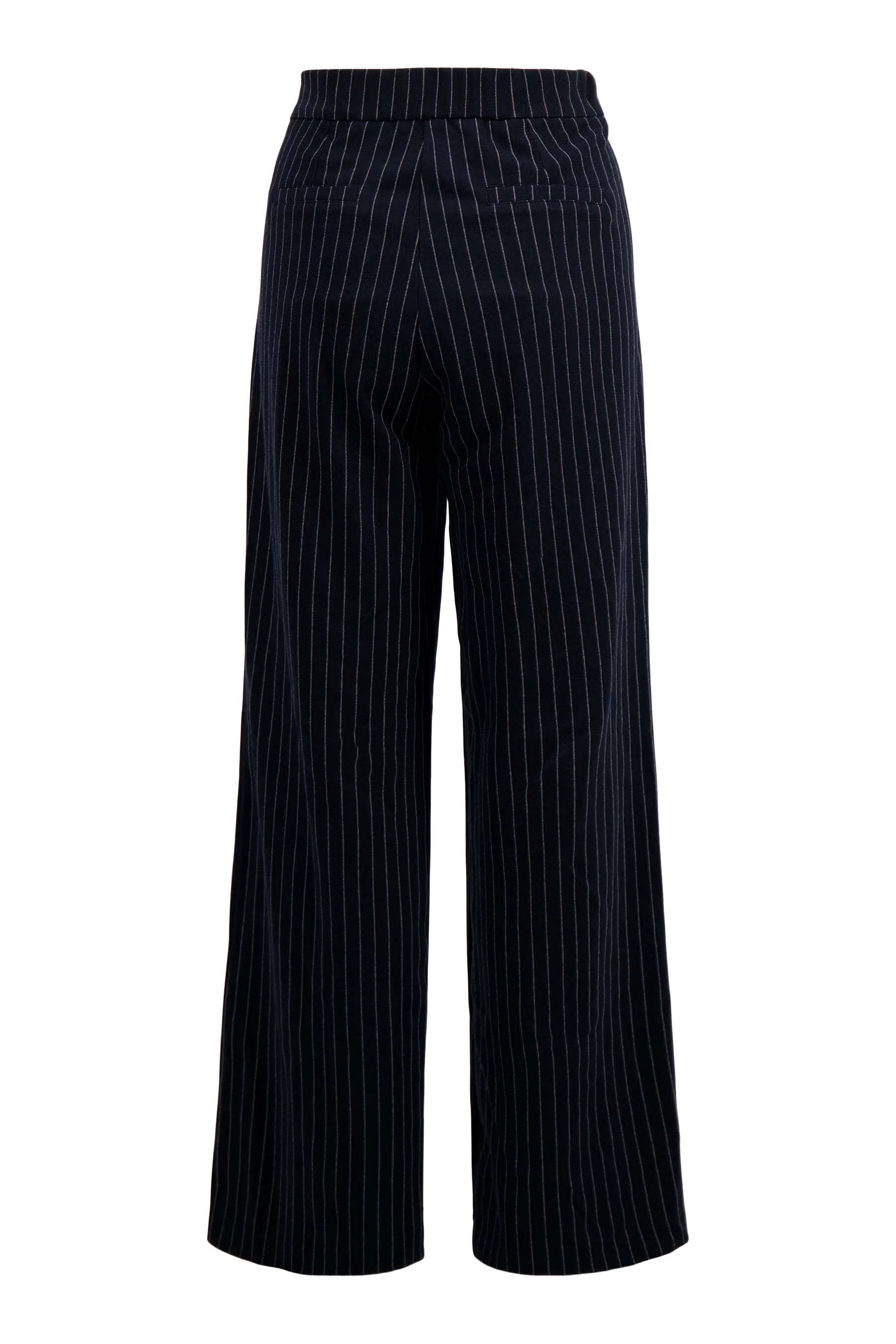 krijtstreep broek met detail | navy - Image 4