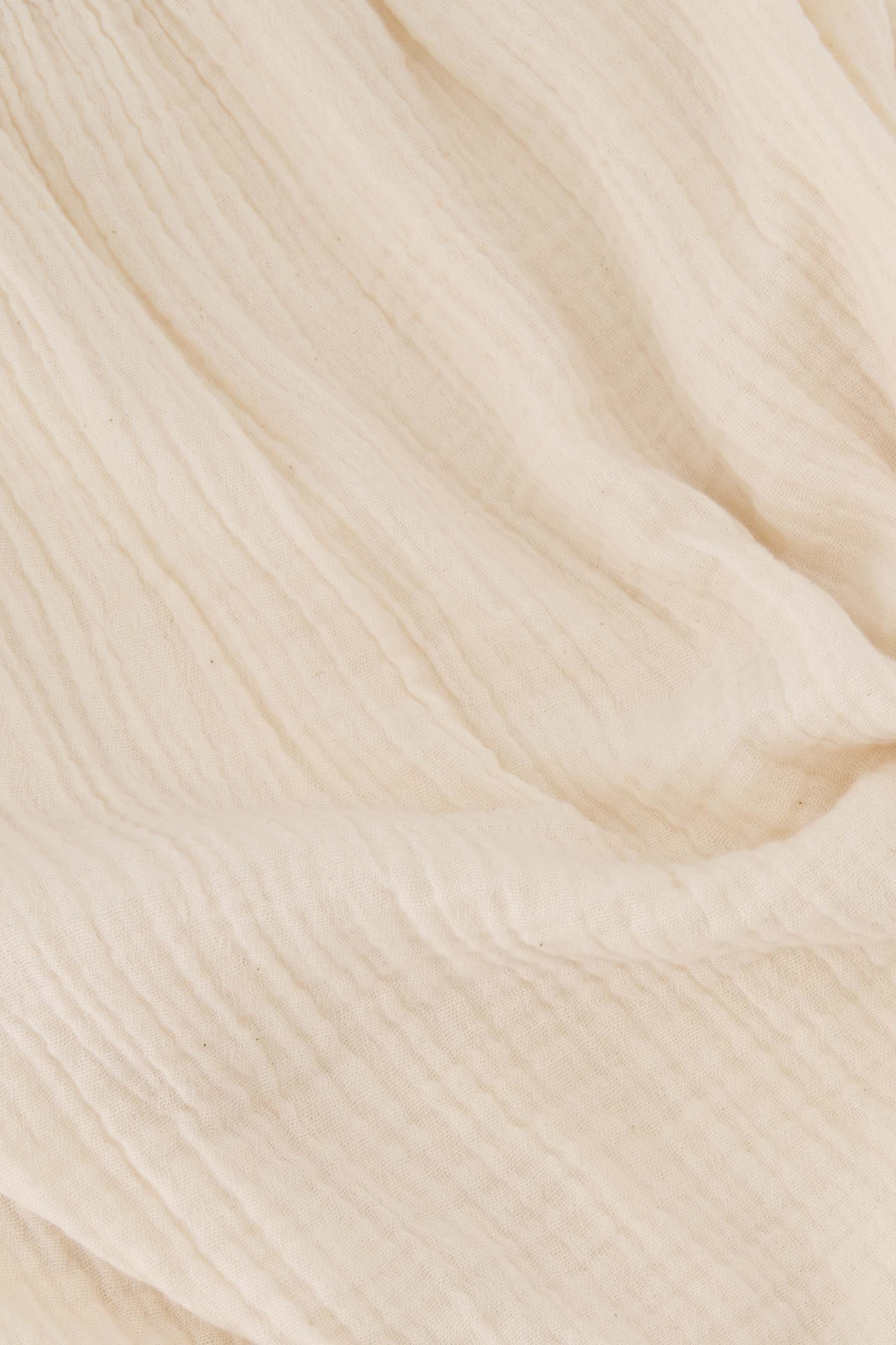 lange mousseline jurk | off white - Image 6
