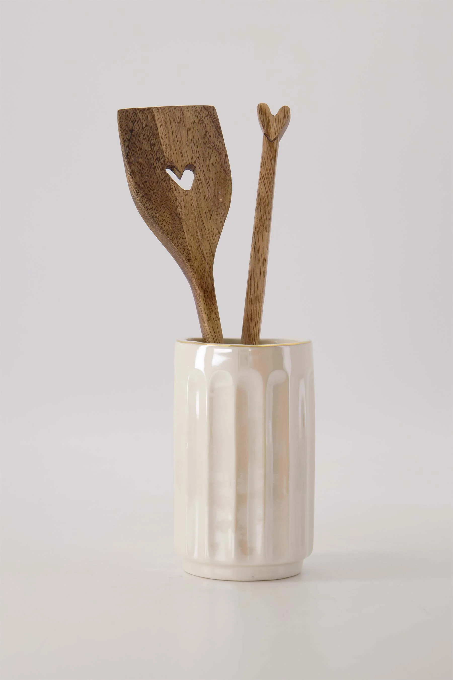 lepel hout hartje | naturel - Image 3
