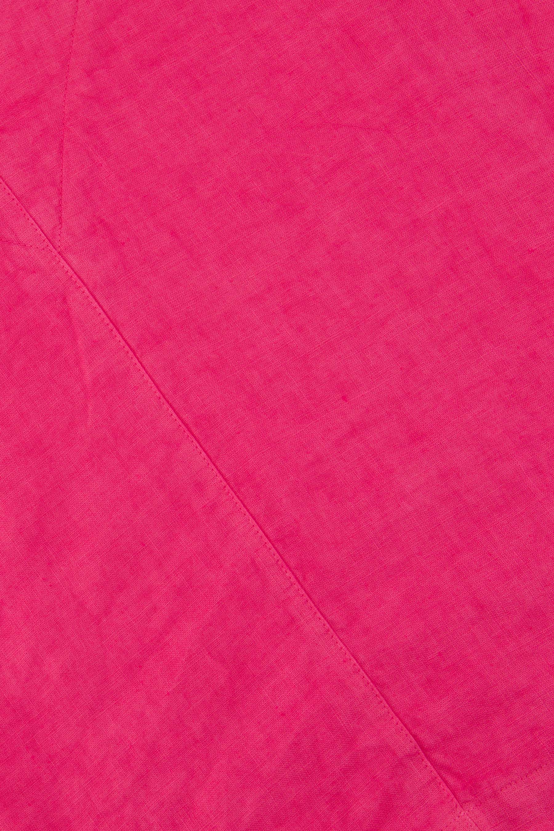 linnen v-hals top | fel roze - Image 6