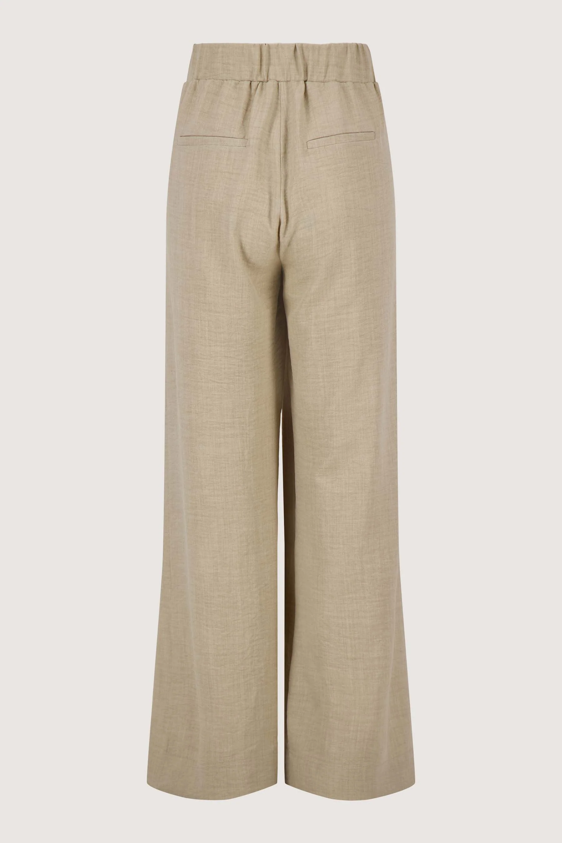 losvallende broek met stretch | soft sand - Image 6
