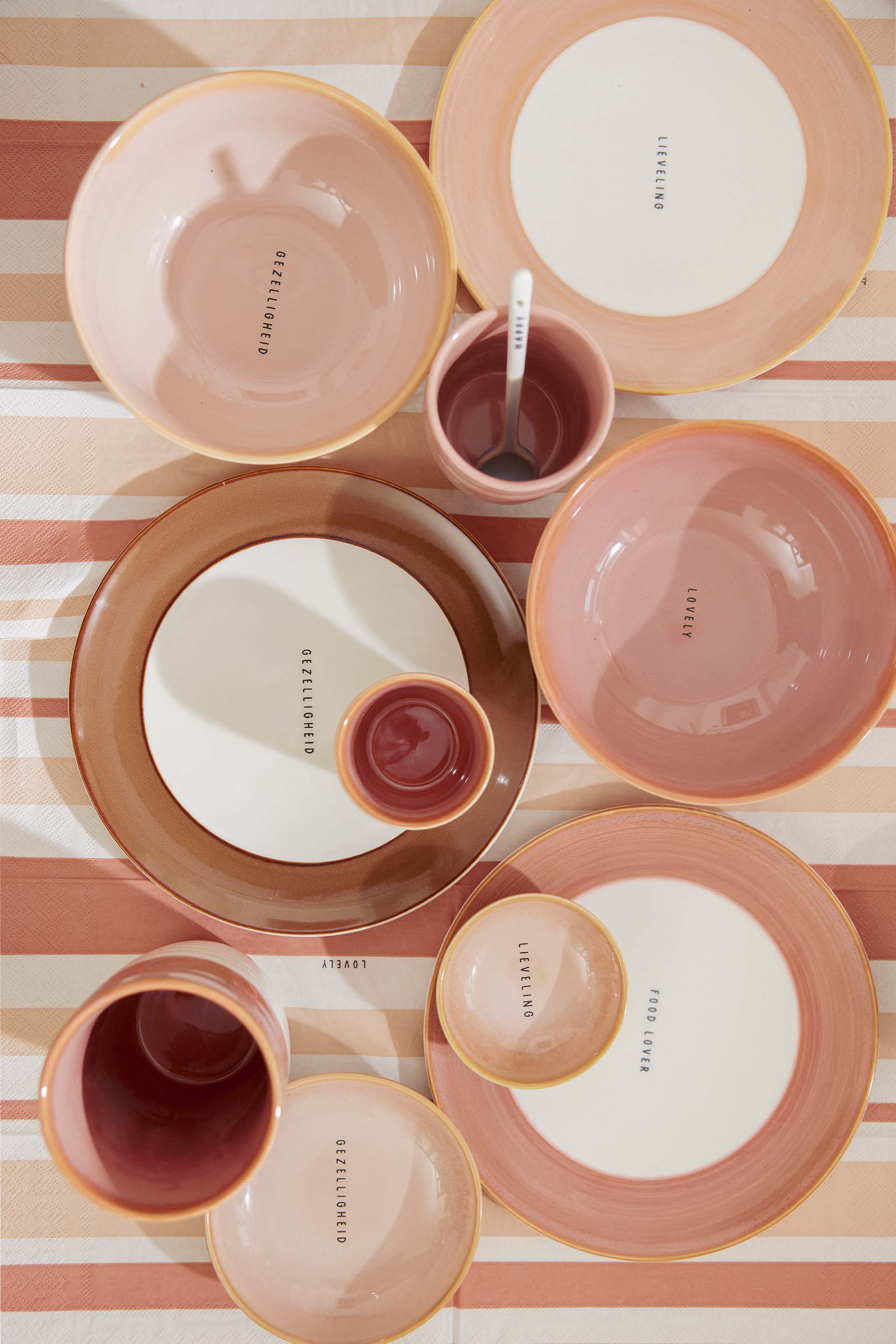 mok L lieveling | white / dark pink - Image 3