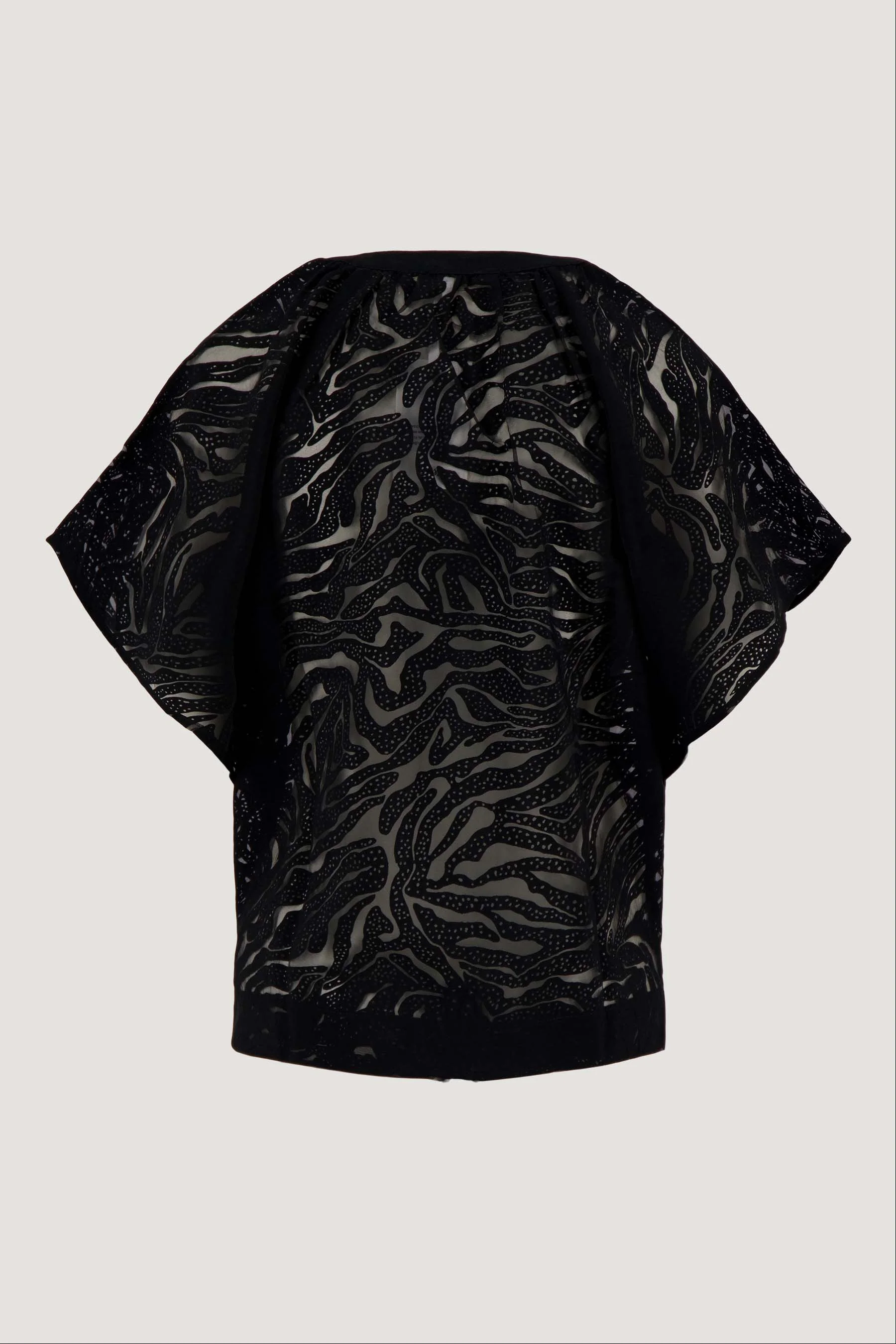 organza top raglan | black - Image 4
