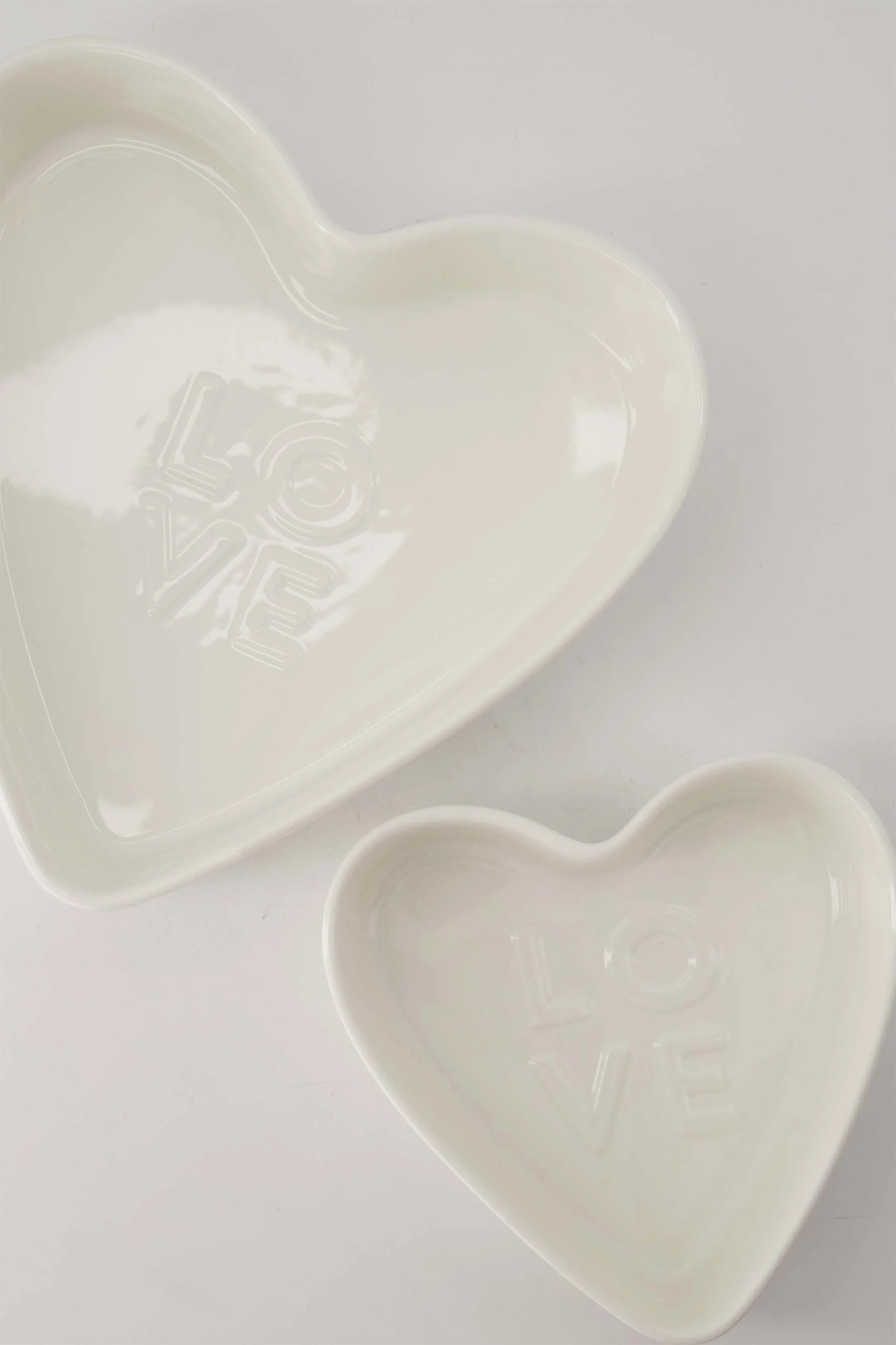 ovenschaal keramiek hartvorm love klein | white - Image 4
