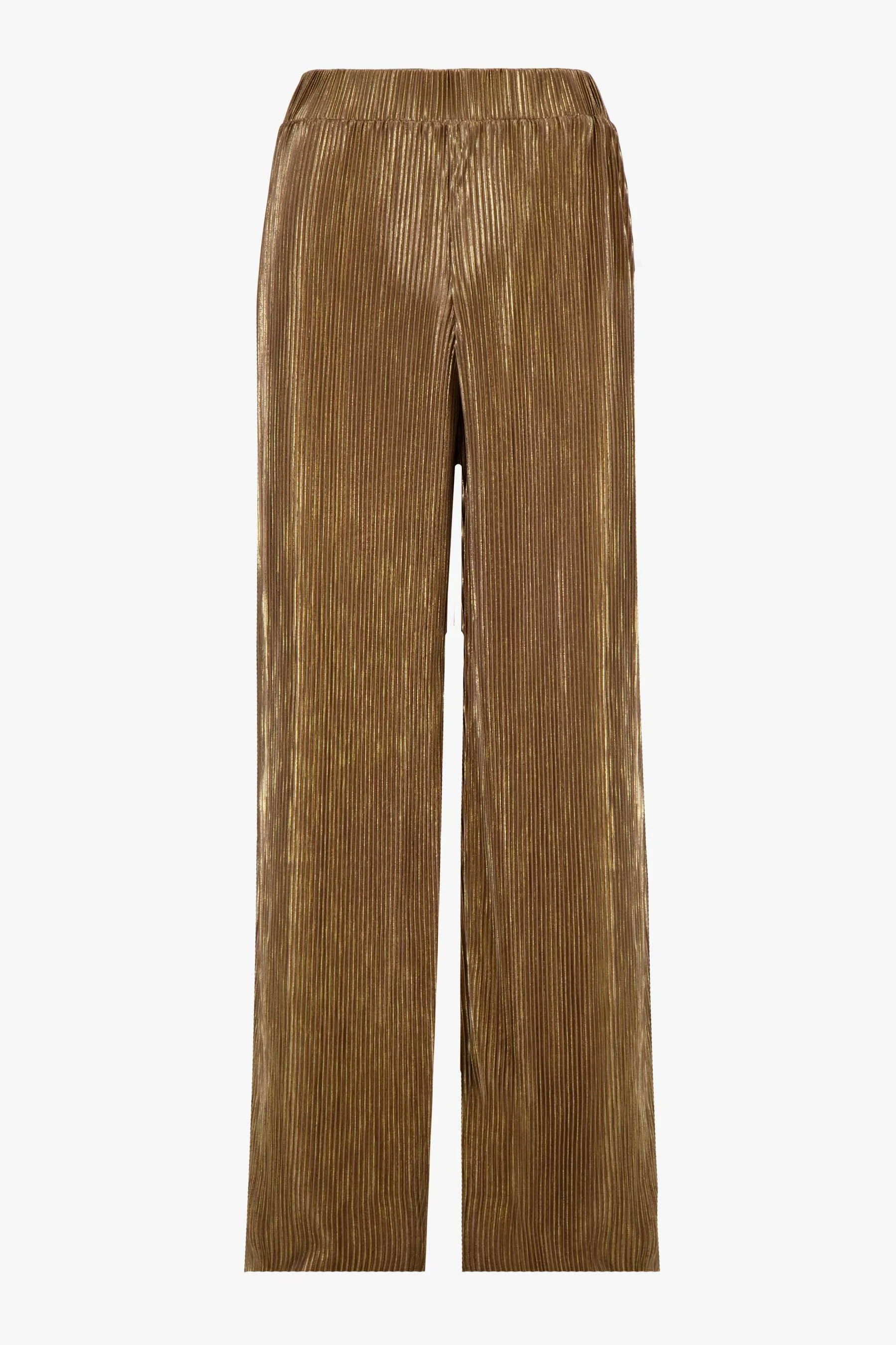 plisse broek | champagne gold - Image 3