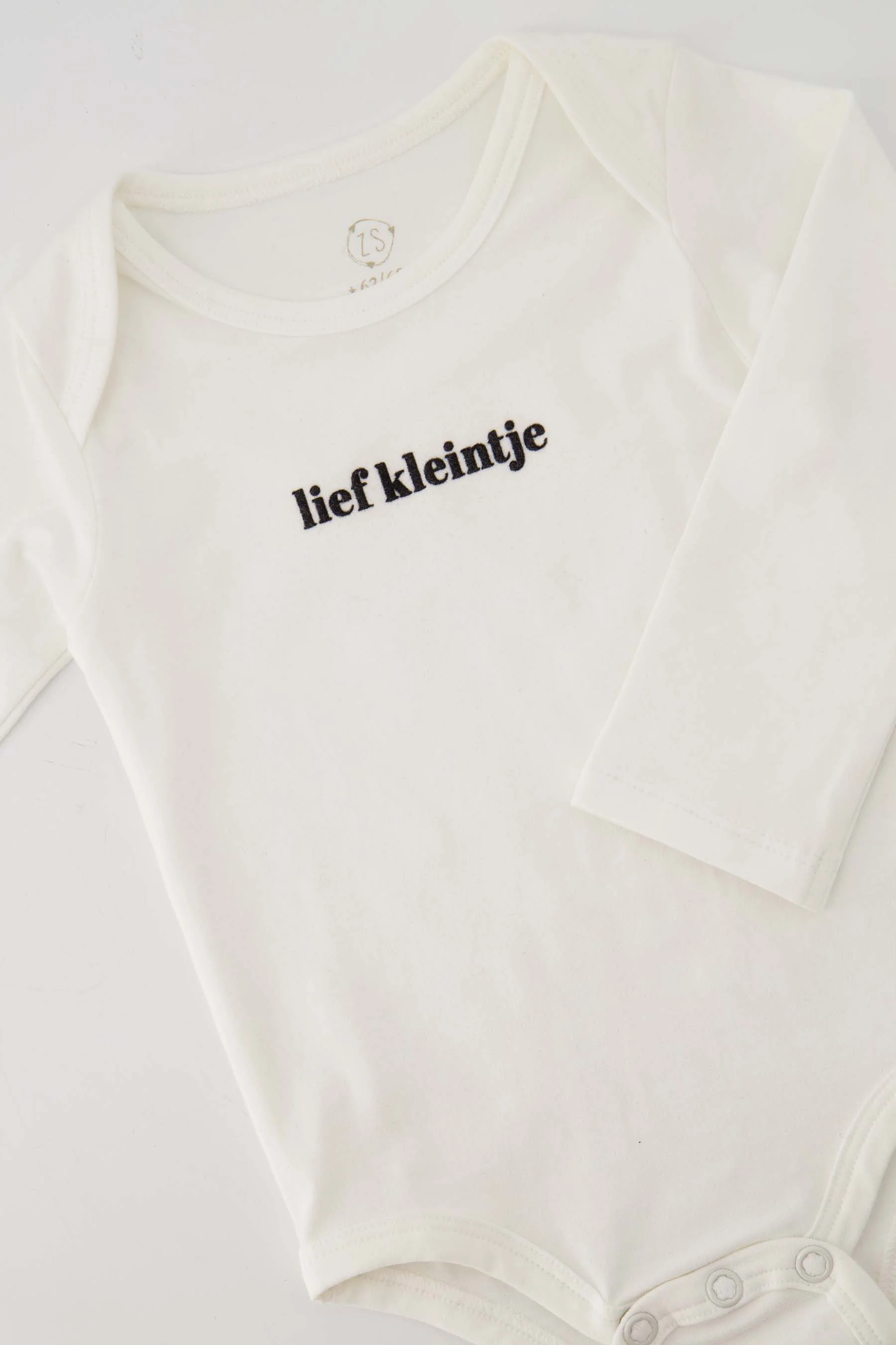 rompertje lief kleintje in doosje maat 62/68 wit/zwart | white / black - Image 2