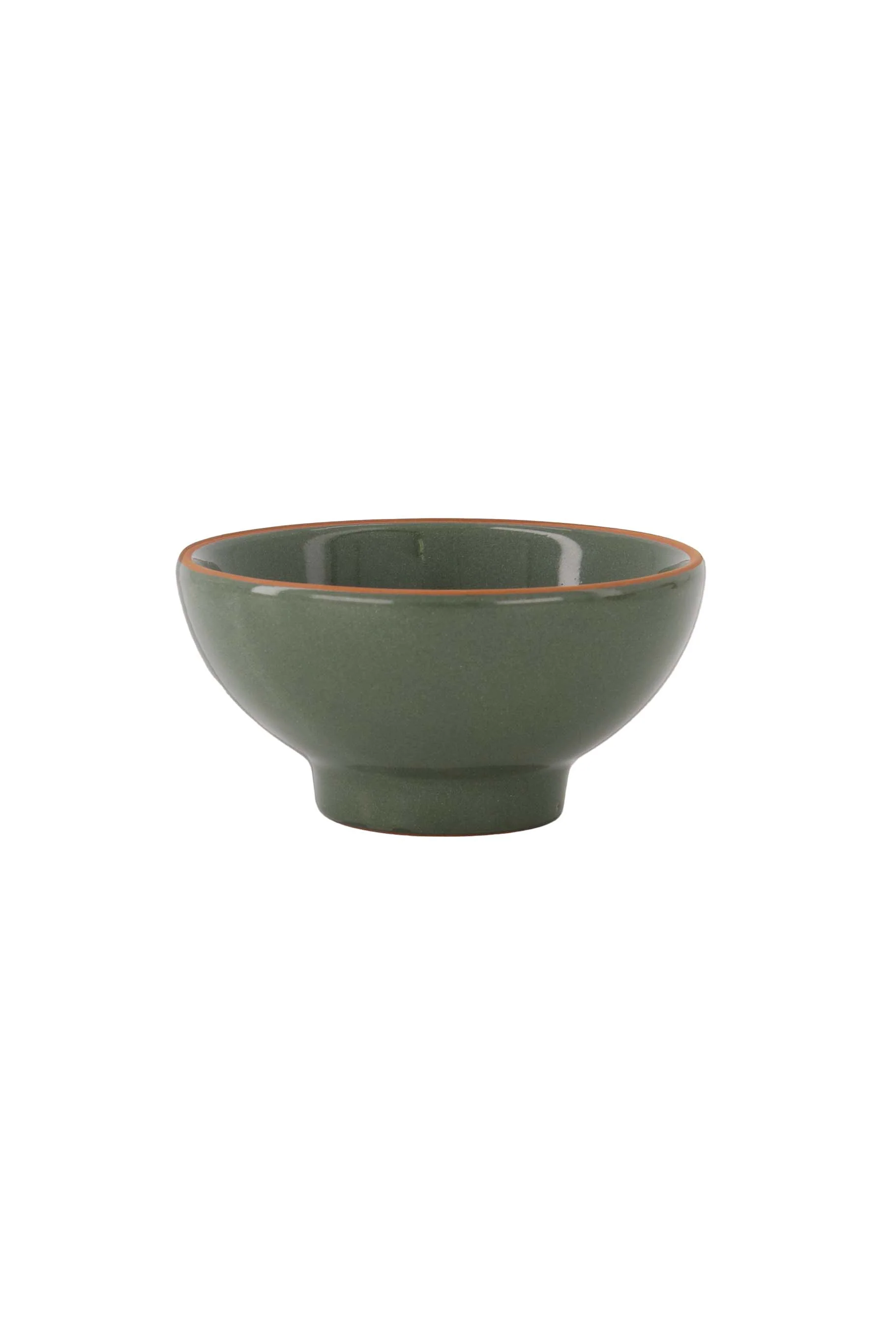 schaaltje terracotta hartje | dark green