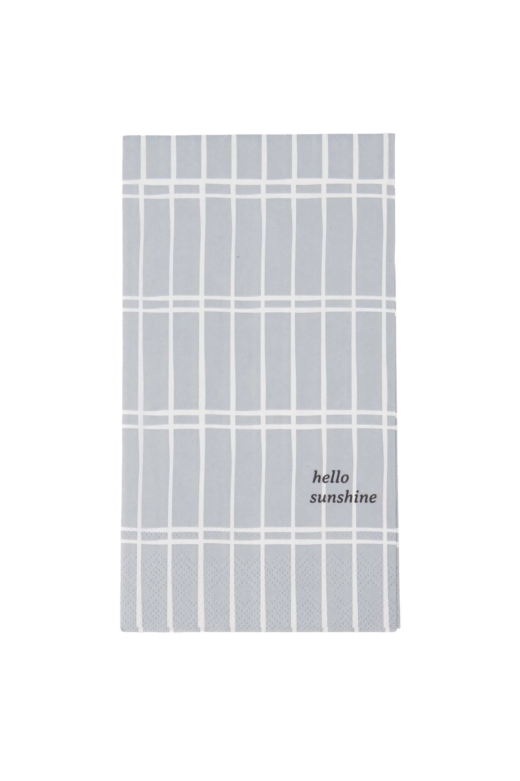 servetten rechthoek ruit hello sunshine | anthracite grey / gold