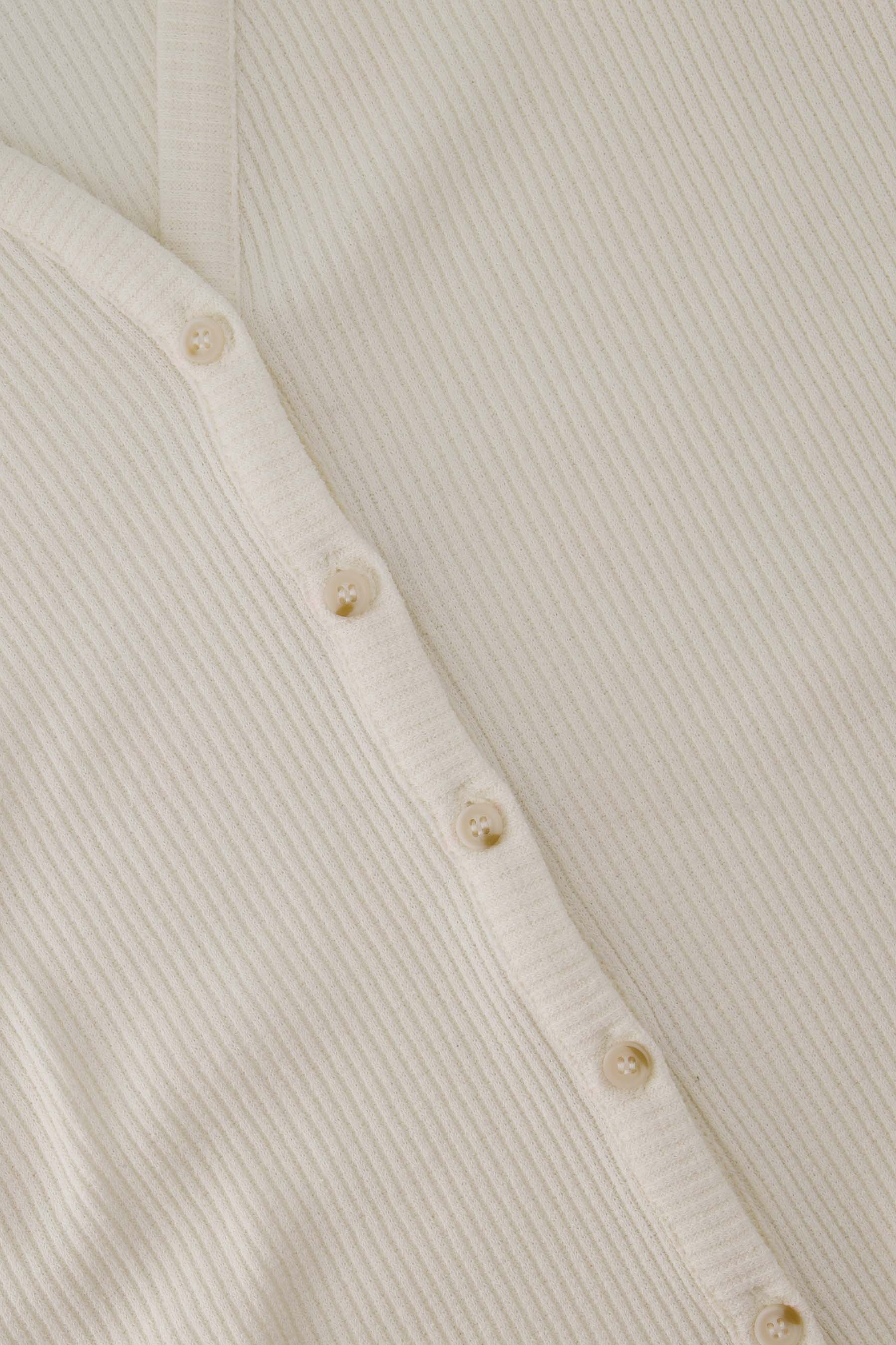 singlet rib met knopen | white - Image 5