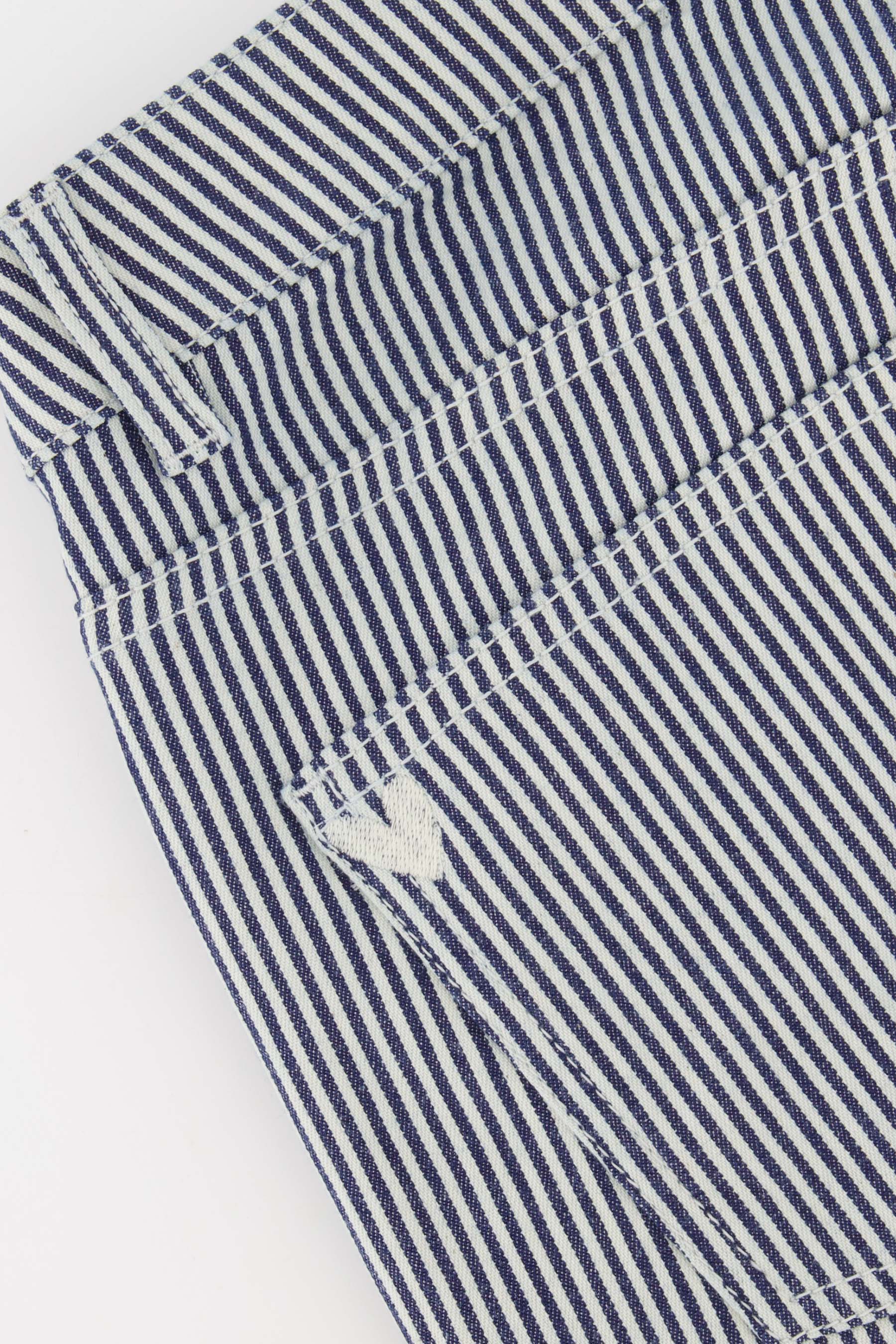 streep broek stretch flared model | wit / donkerblauw - Image 6
