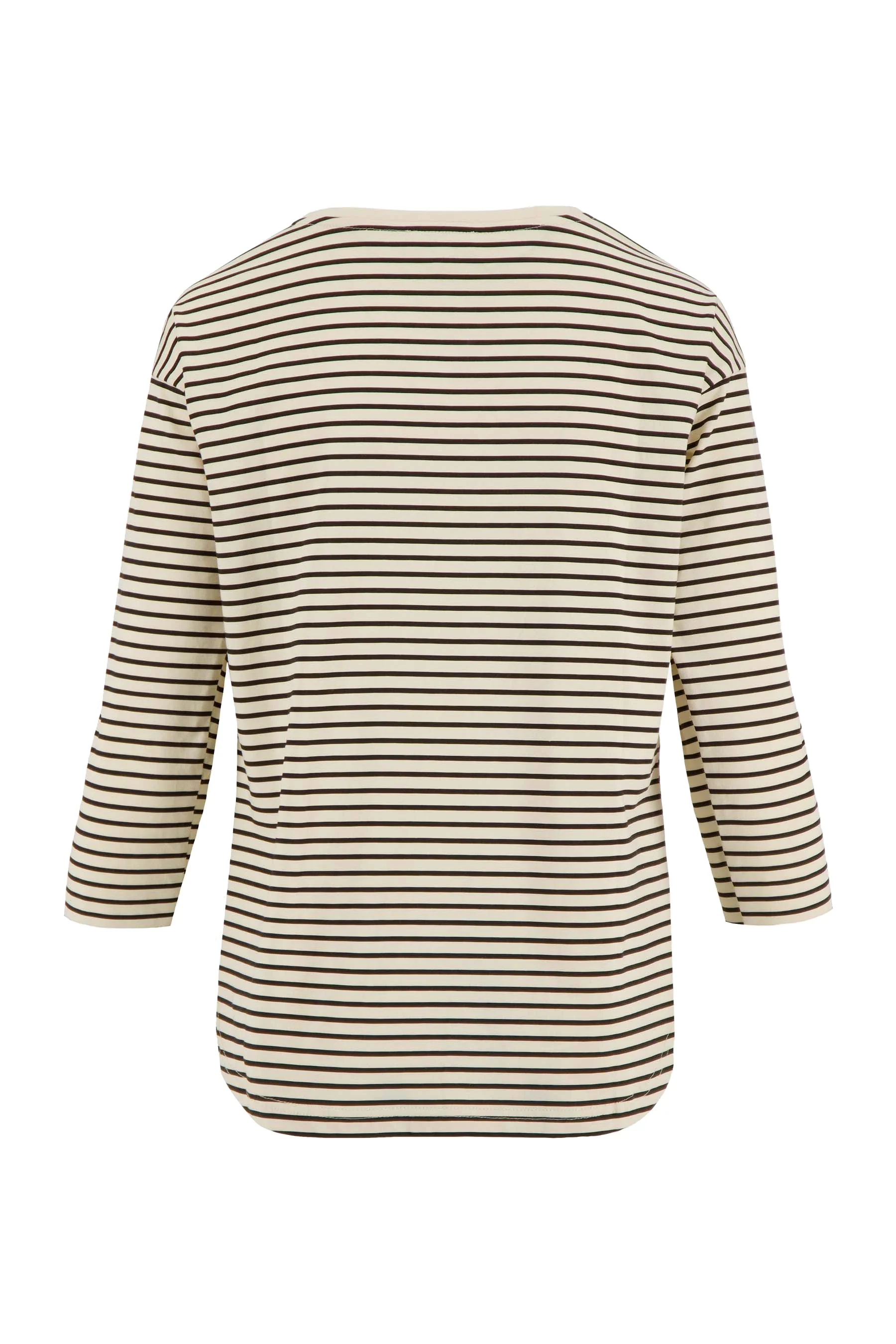 streep shirt lange mouw | zand - Image 3
