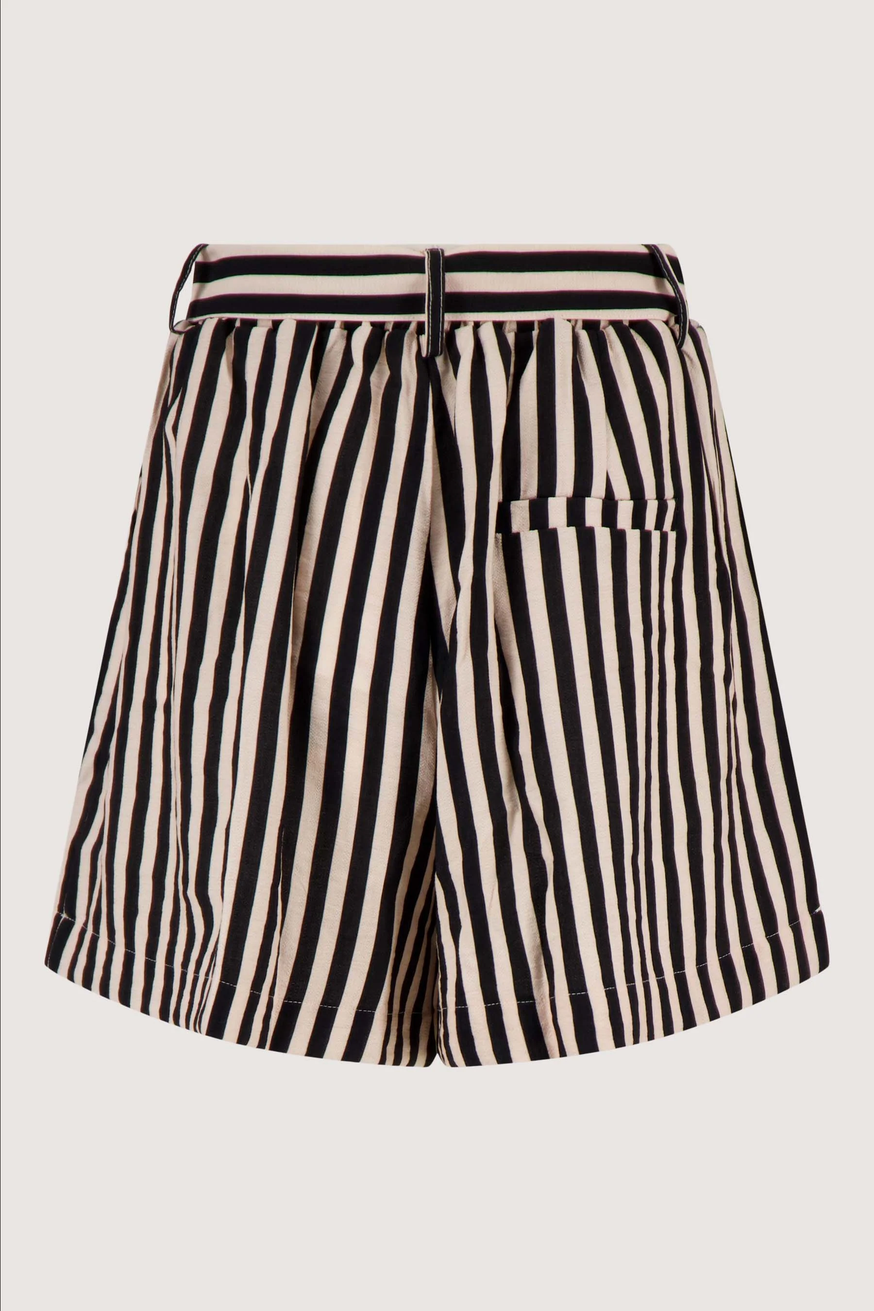 streep short met riem | soft kit / zwart - Image 5