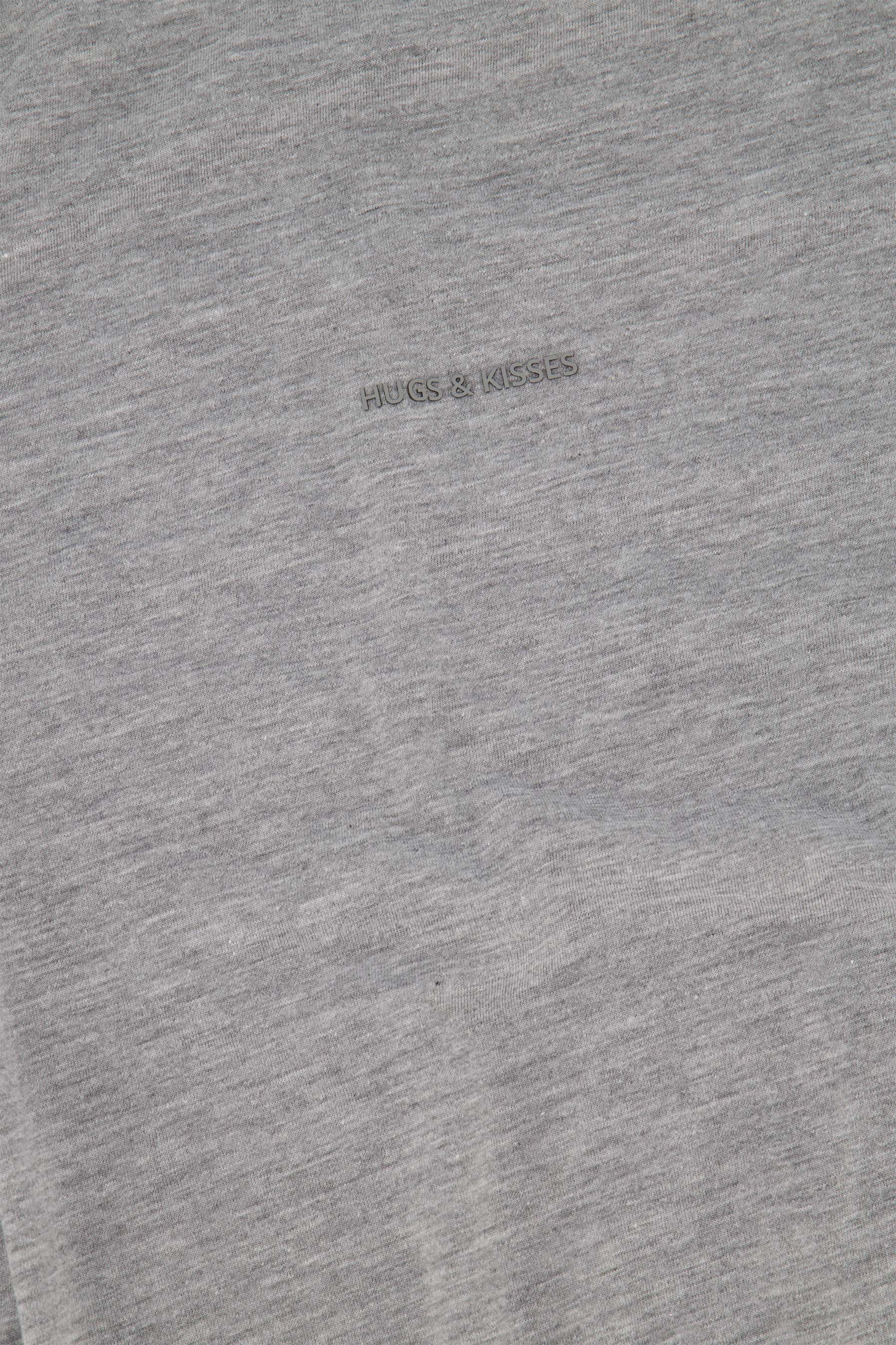 t-shirt met plooidetail | medium grey - Image 8