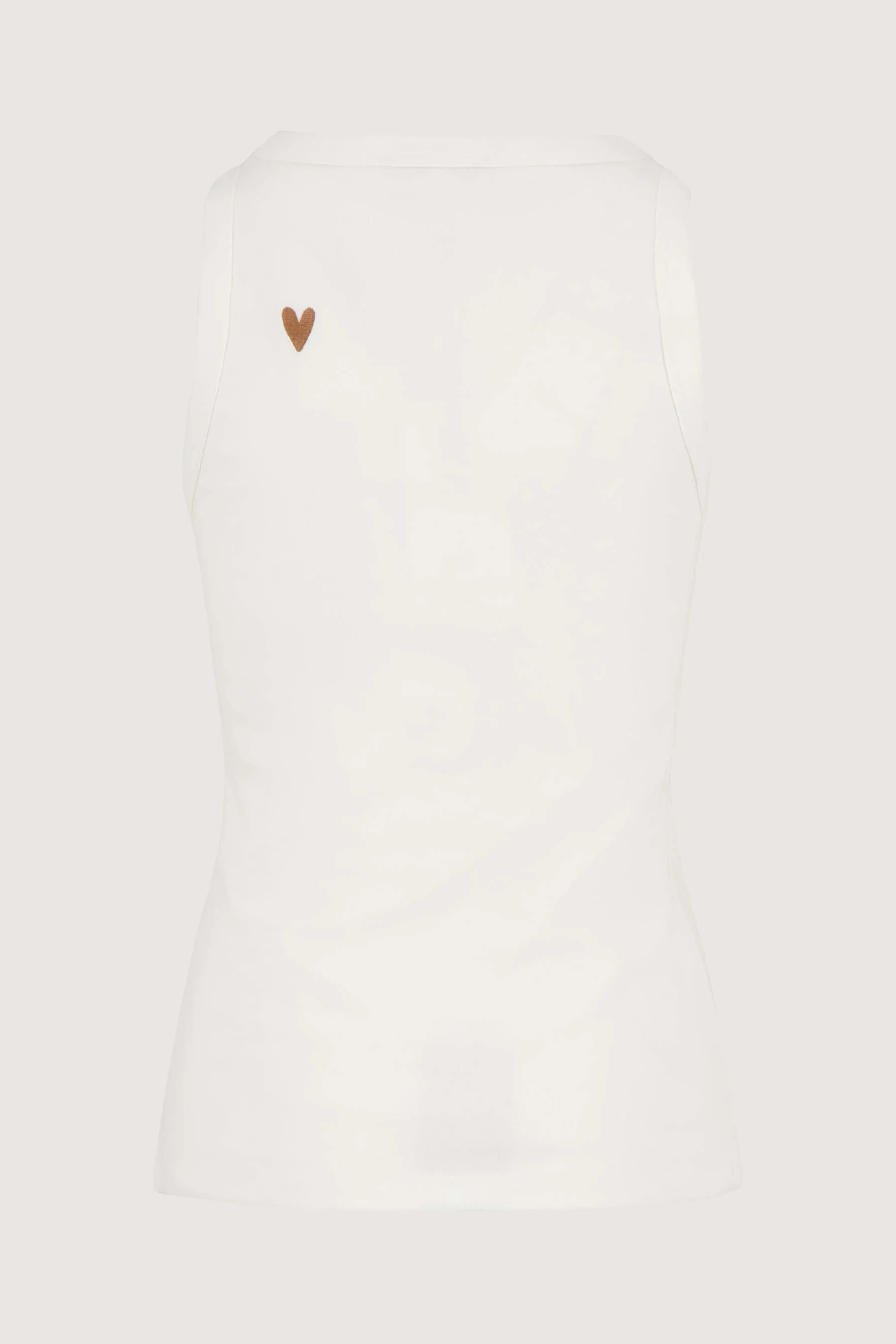 tanktop met borduur | off white - Image 3