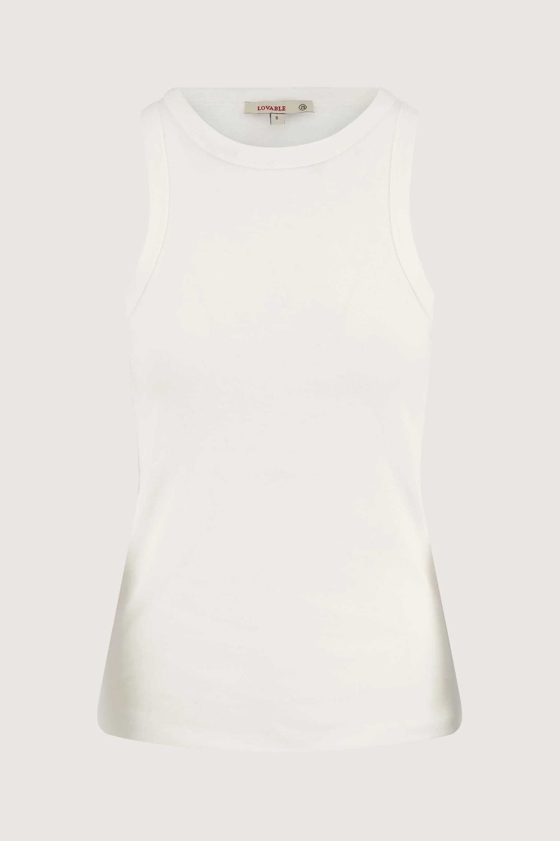 tanktop met borduur | off white - Image 4