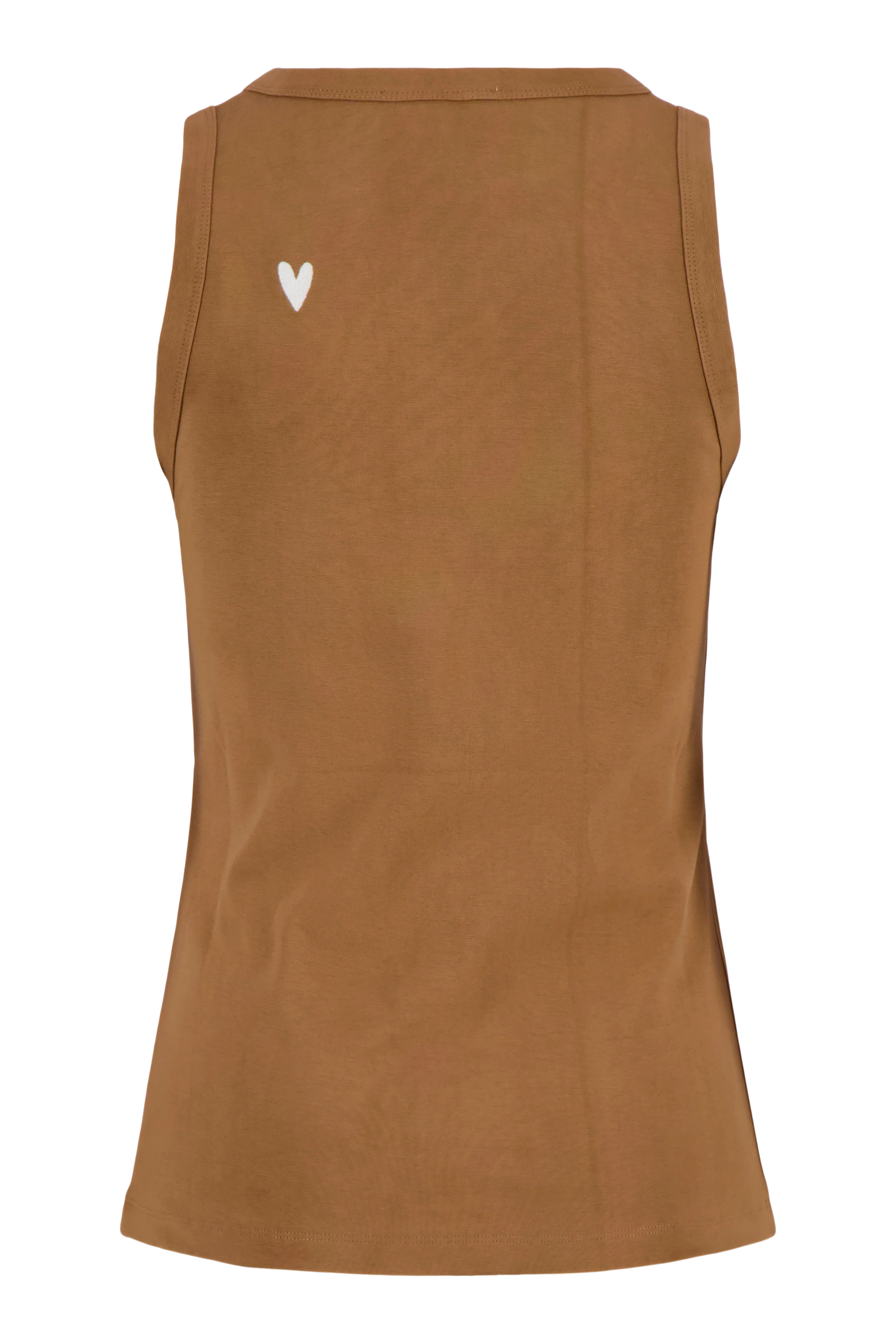 tanktop met borduur | warm camel - Image 3