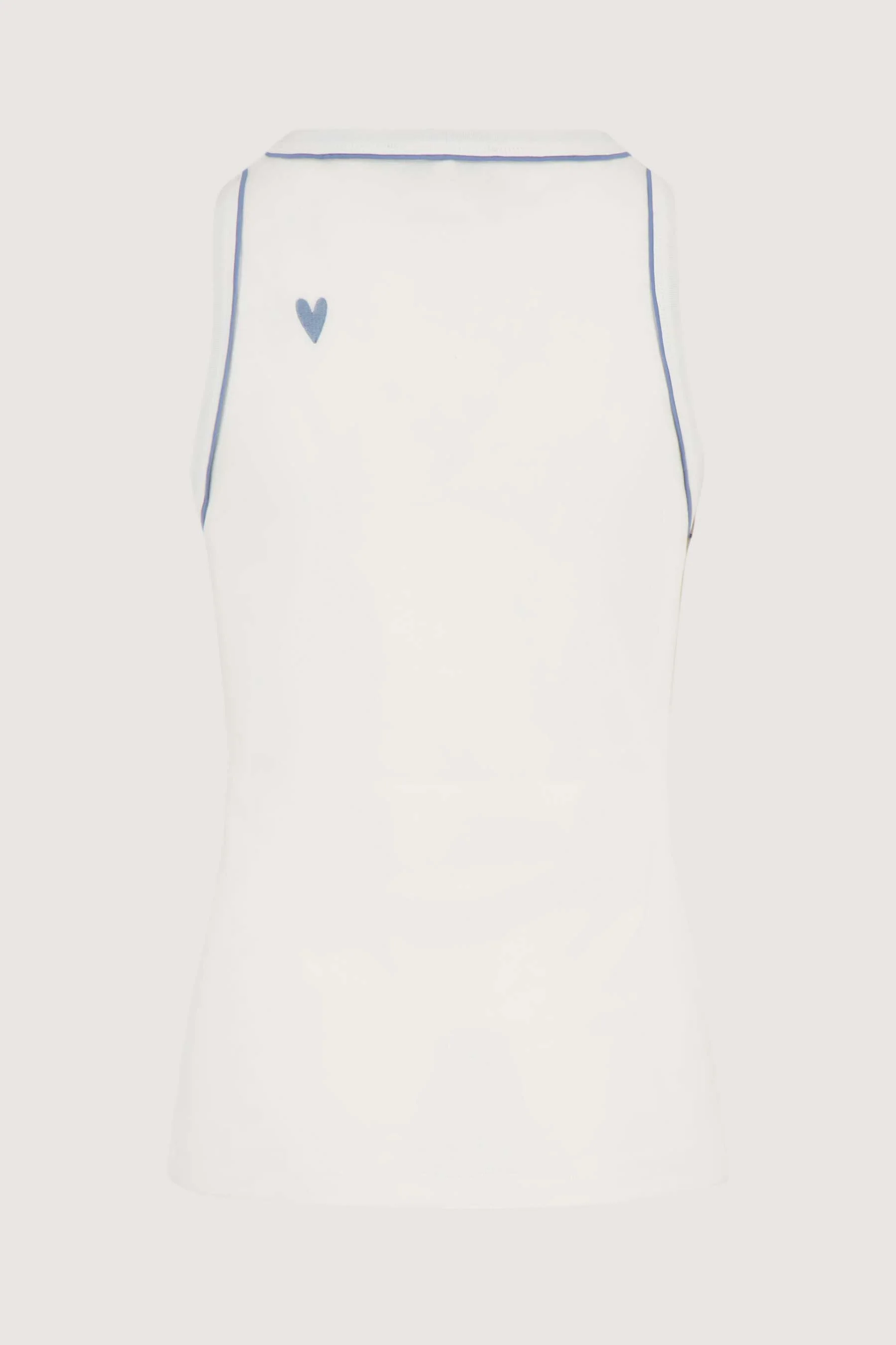 tanktop met piping | white - Image 3