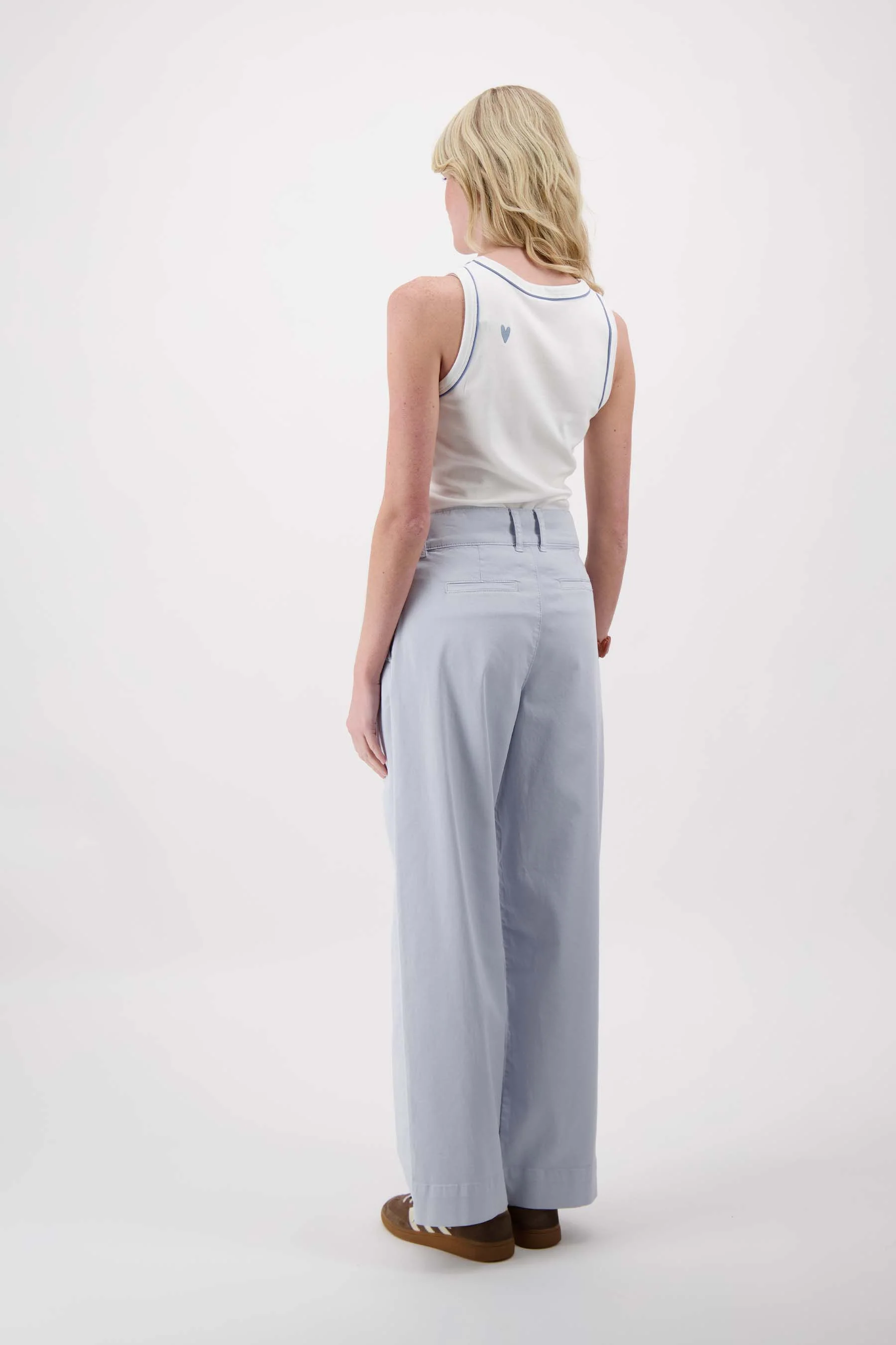 tanktop met piping | white - Image 5