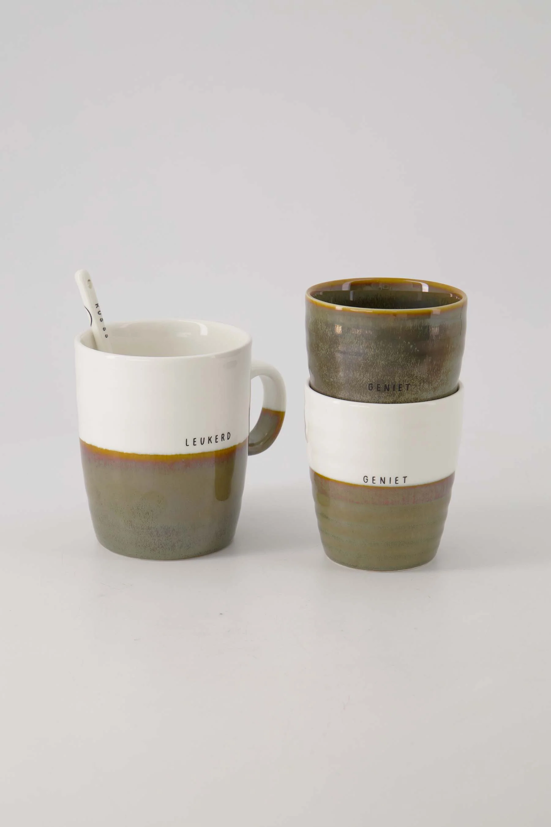 theemok leukerd wit/donkergroen | white / dark green - Image 3