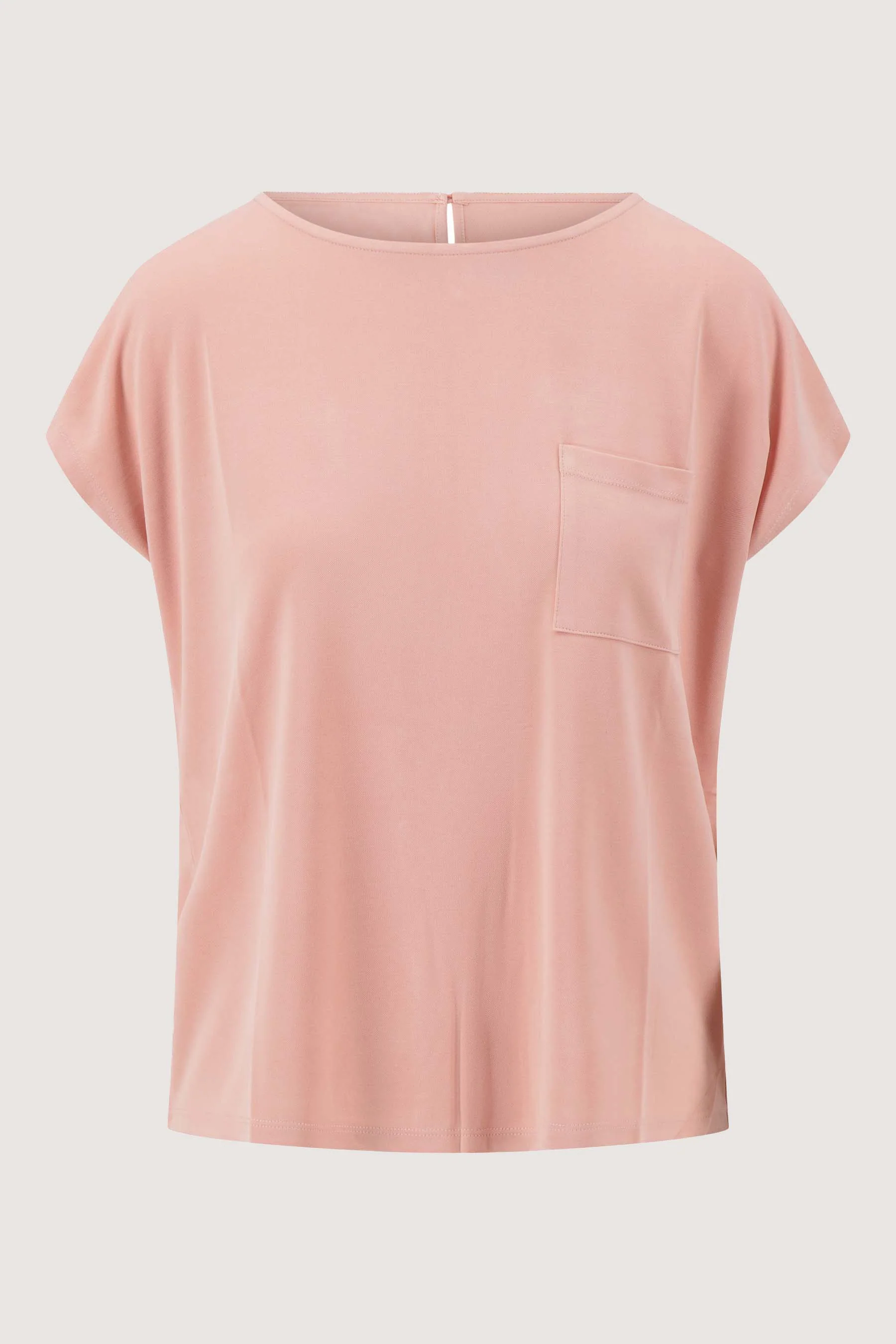 top met boothals met borduur | light pink - Image 3