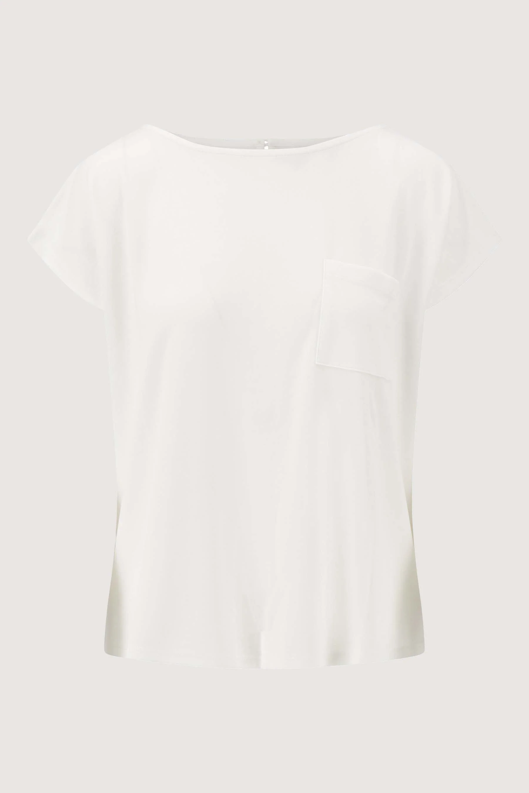 top met boothals met borduur | off white - Image 4