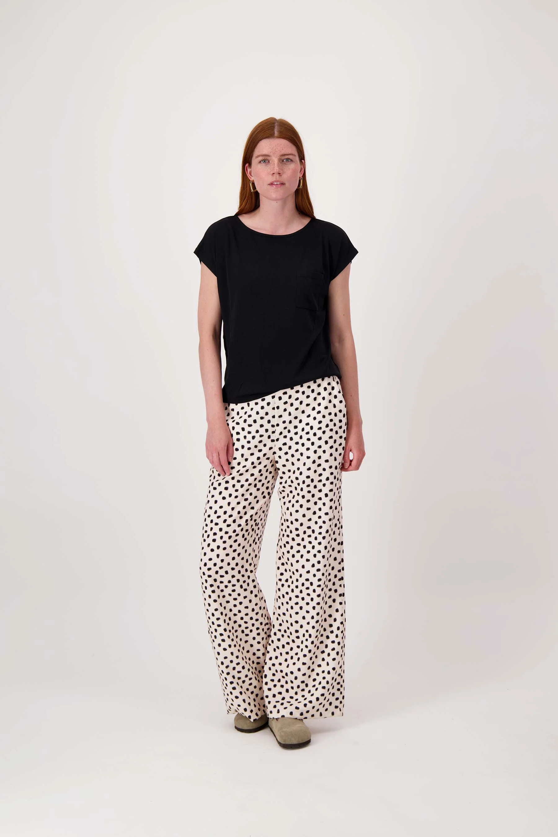 top met boothals met borduur | black - Image 3