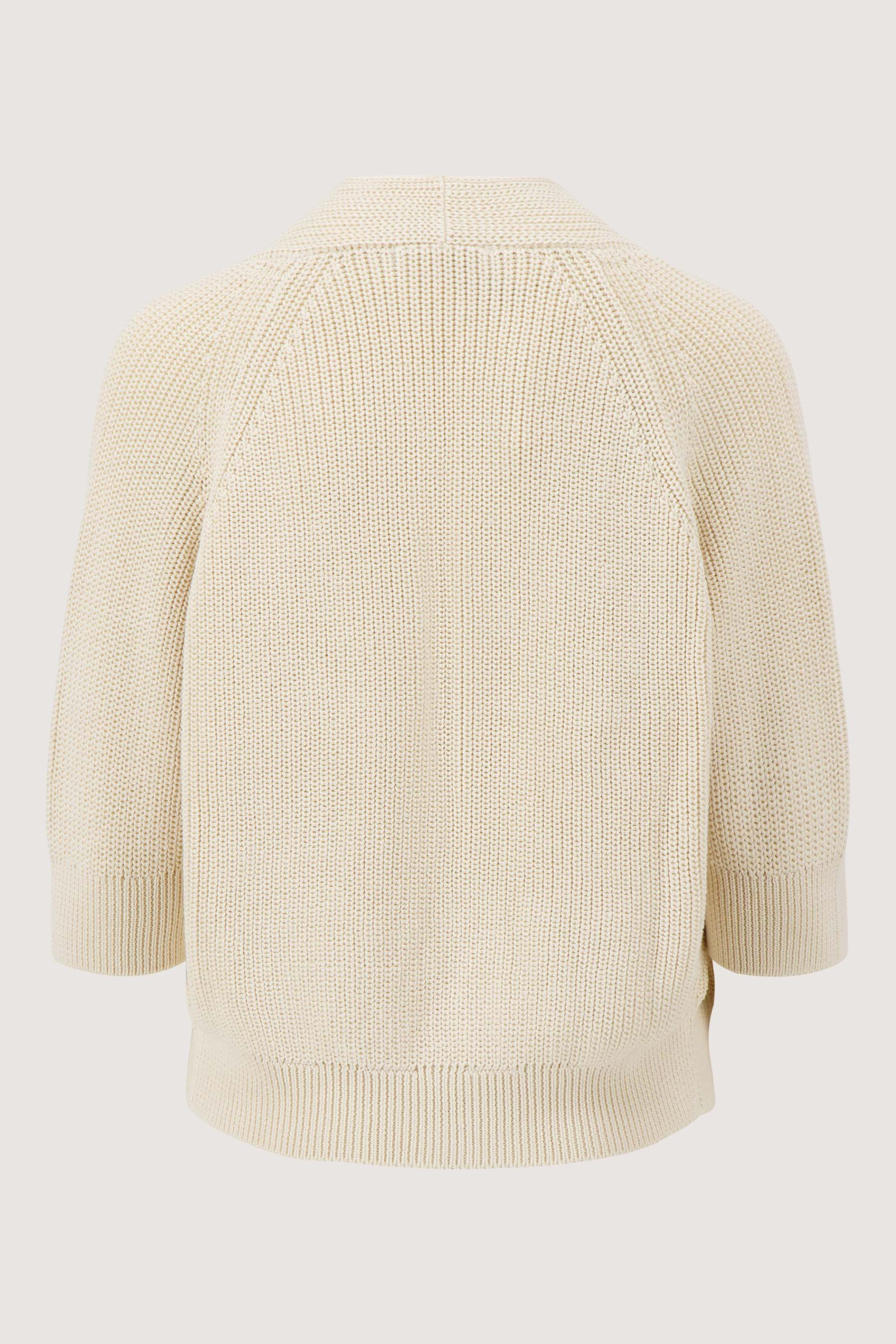 vest met vleermuis mouwen met hart broche | off white - Image 6