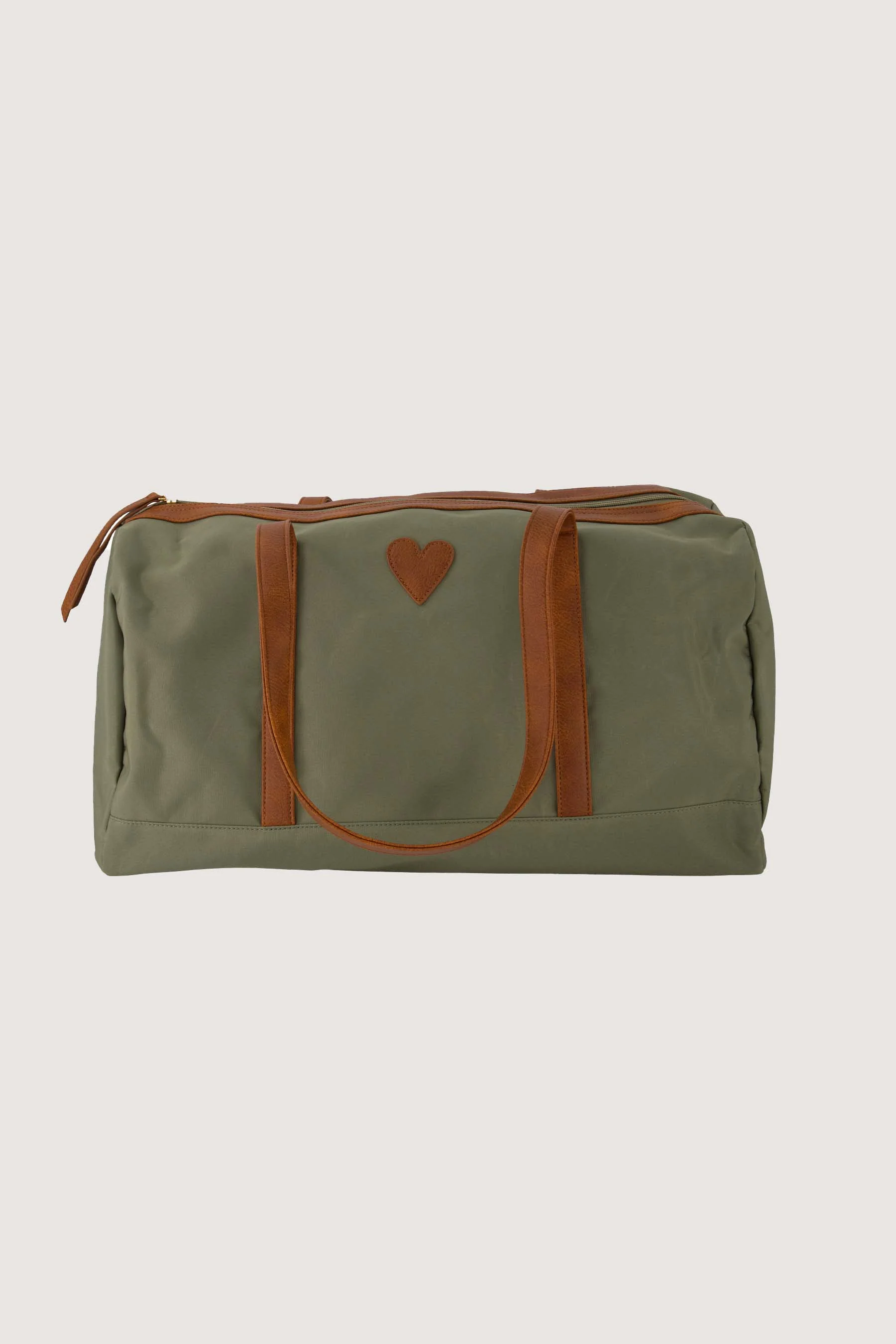 weekend tas met hart | light mossgreen - Image 3