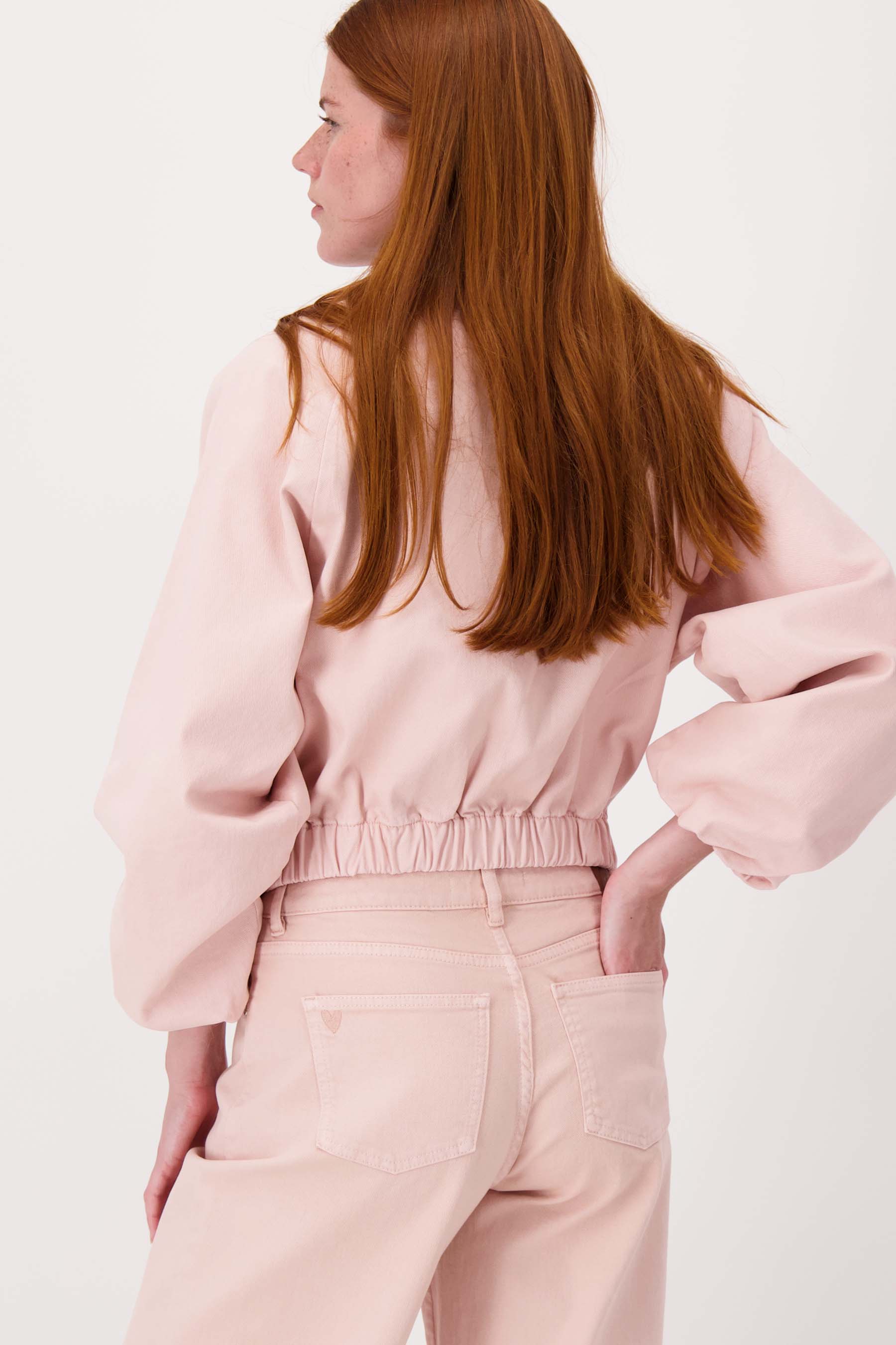 wideleg jeans gekleurd | light pink - Image 4