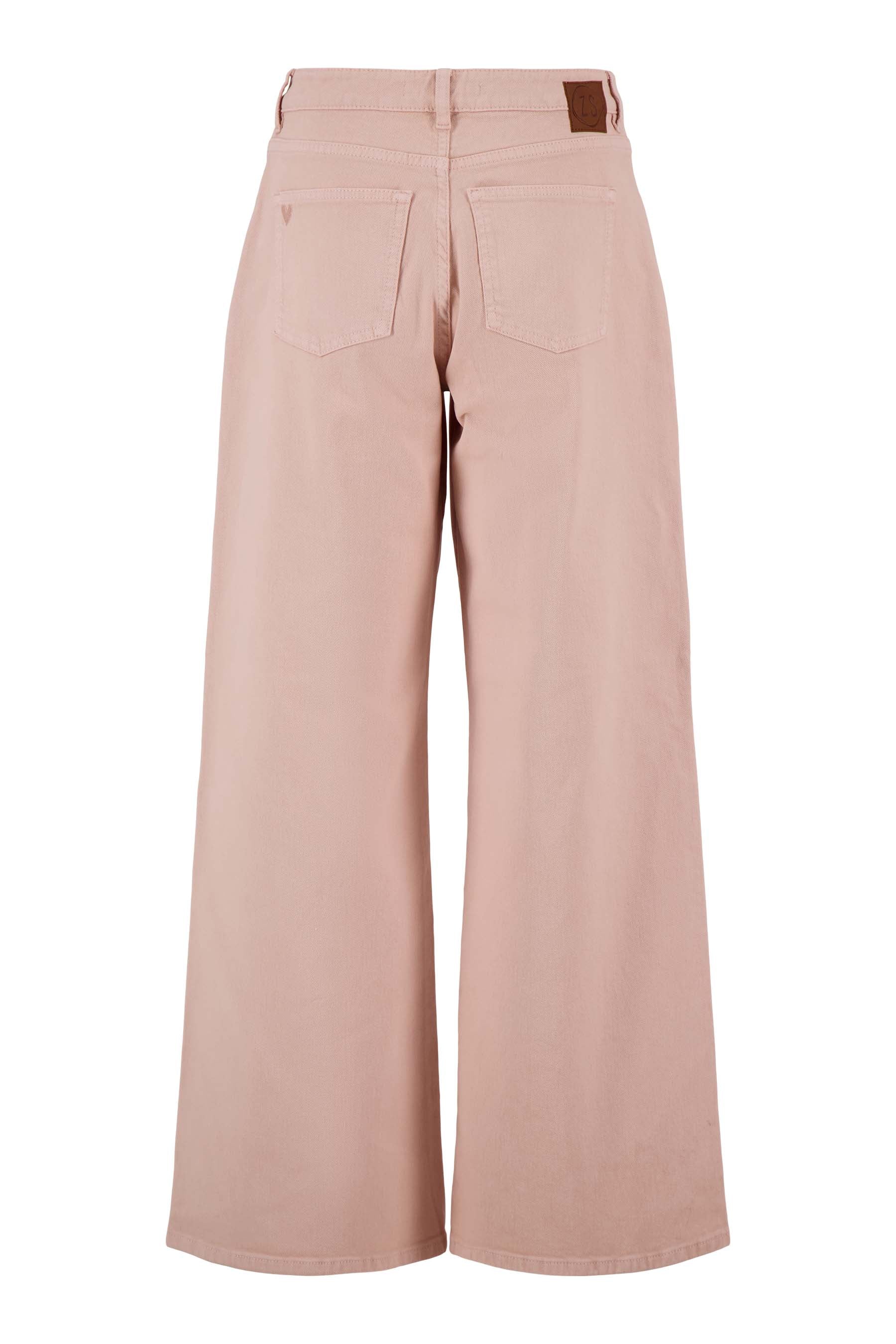 wideleg jeans gekleurd | light pink - Image 8